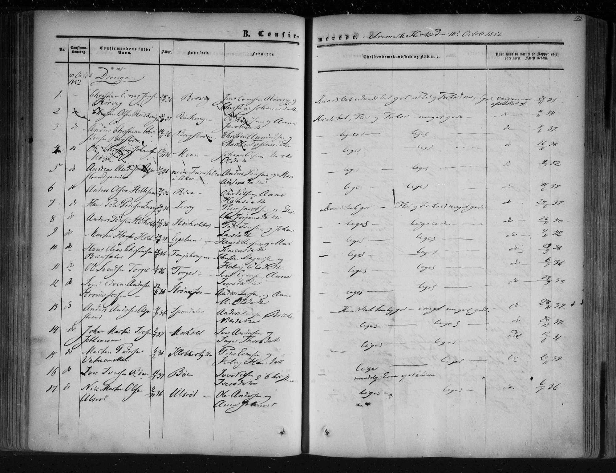 Aremark prestekontor Kirkebøker, SAO/A-10899/F/Fc/L0003: Parish register (official) no. III 3, 1850-1865, p. 133