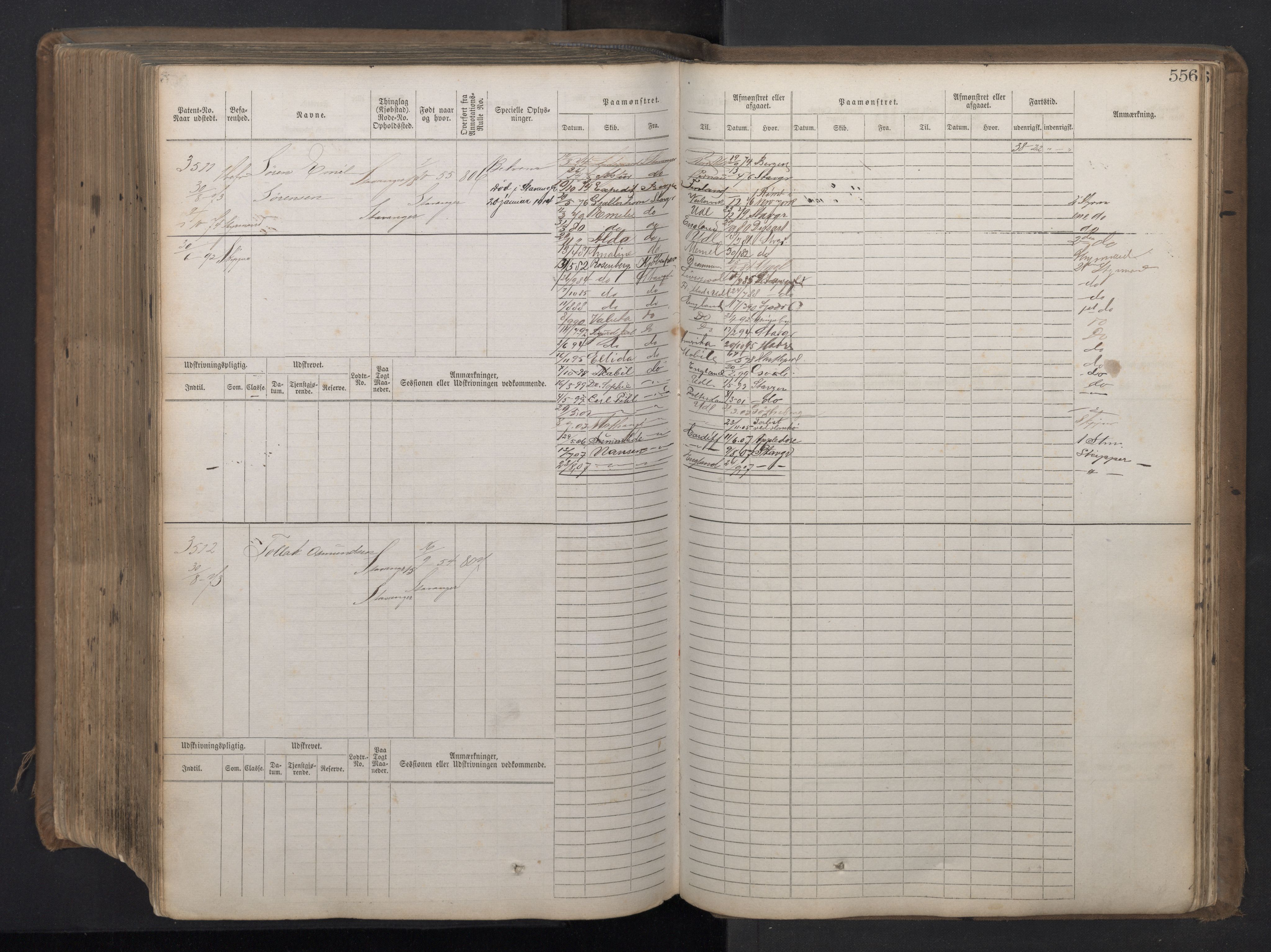 Stavanger sjømannskontor, AV/SAST-A-102006/F/Fb/Fbb/L0018: Sjøfartshovedrulle patnentnr. 2402-3602 (dublett), 1869, p. 560