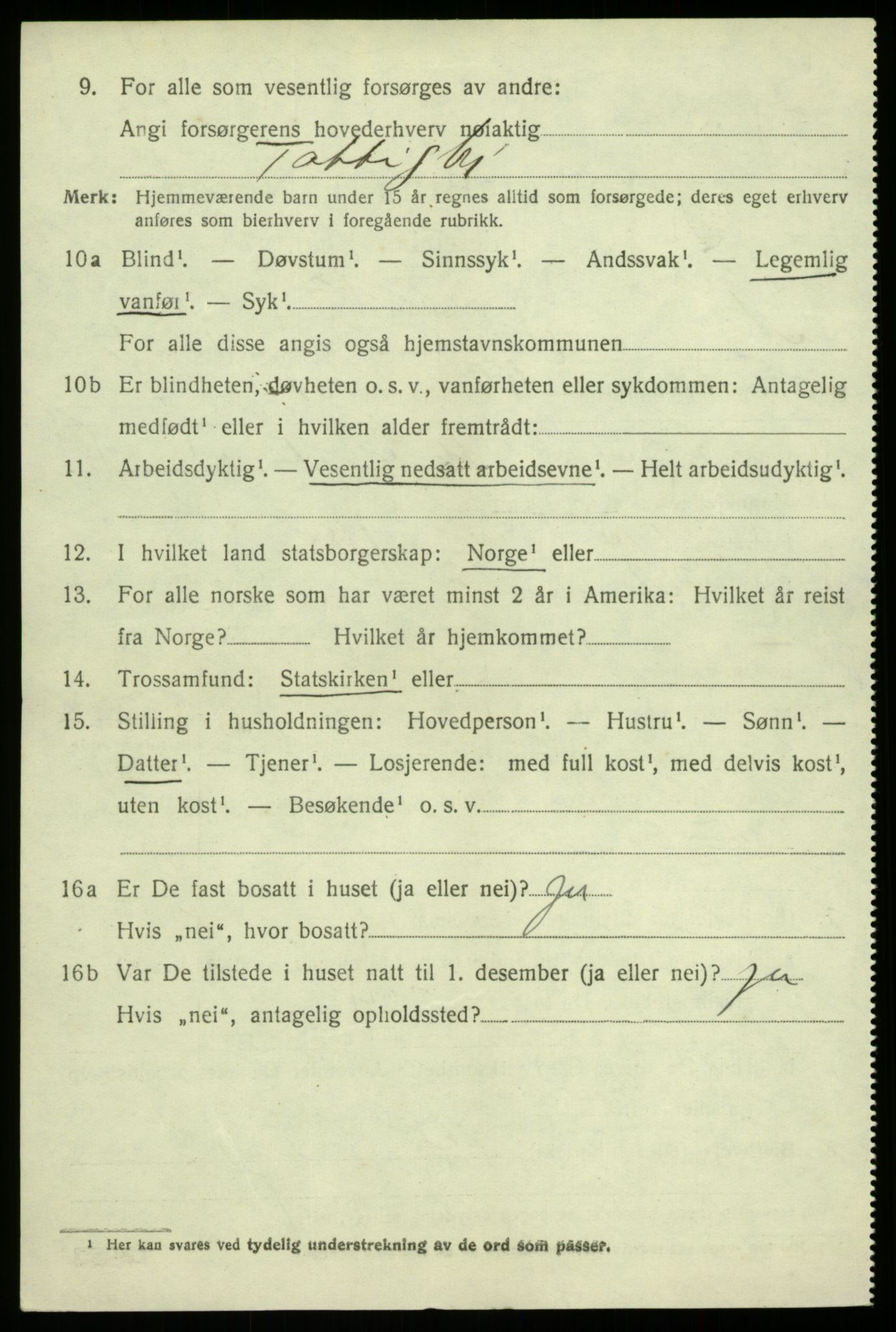 SAB, 1920 census for Alversund, 1920, p. 6229