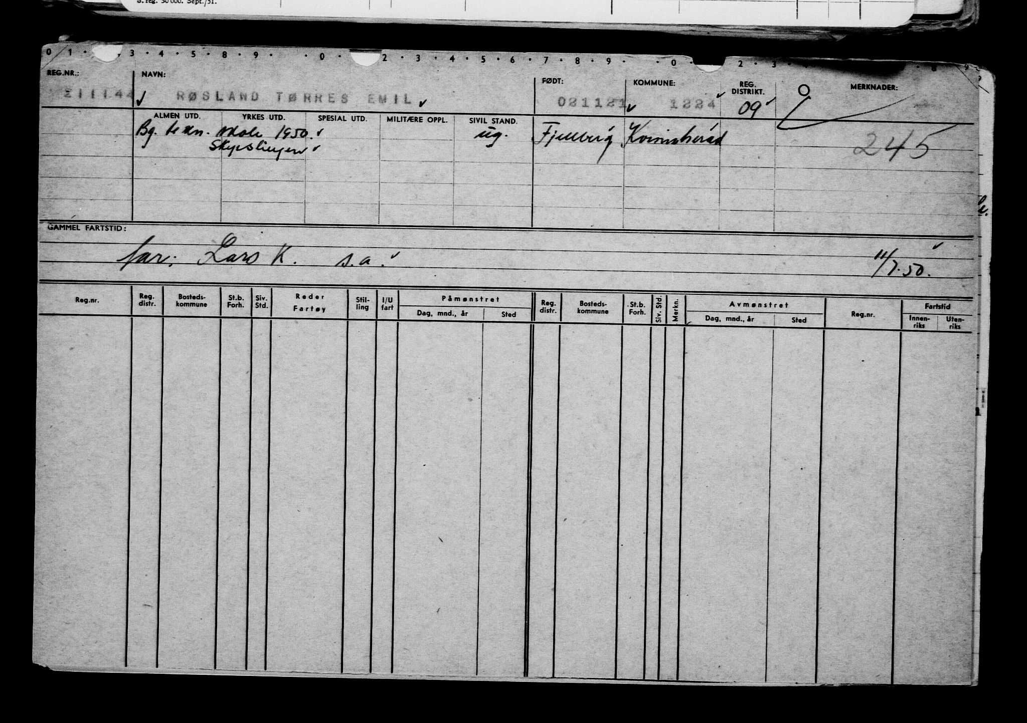 Direktoratet for sjømenn, AV/RA-S-3545/G/Gb/L0199: Hovedkort, 1921, p. 478