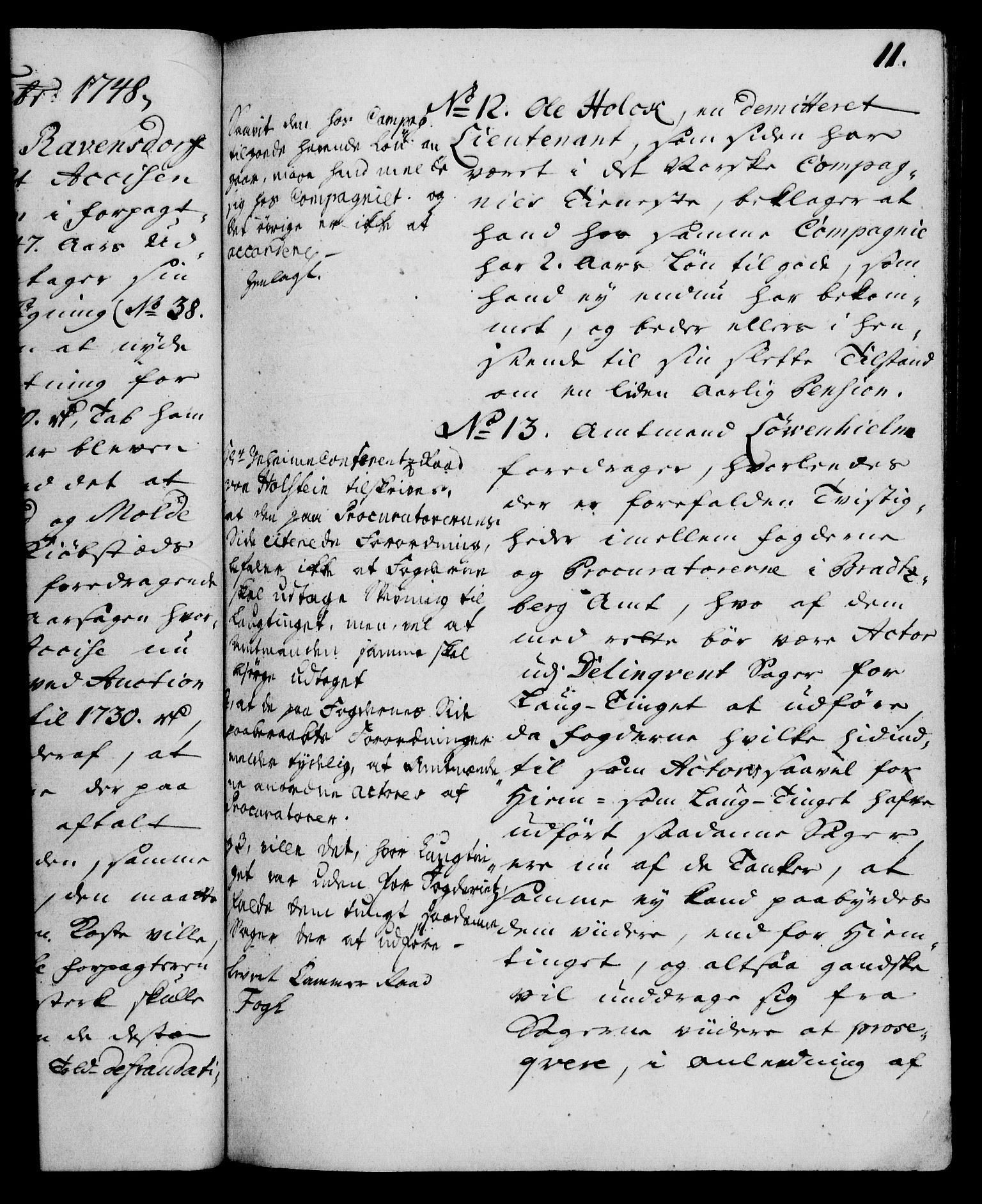 Rentekammeret, Kammerkanselliet, RA/EA-3111/G/Gh/Gha/L0029: Norsk ekstraktmemorialprotokoll (merket RK 53.74), 1748-1749, p. 11