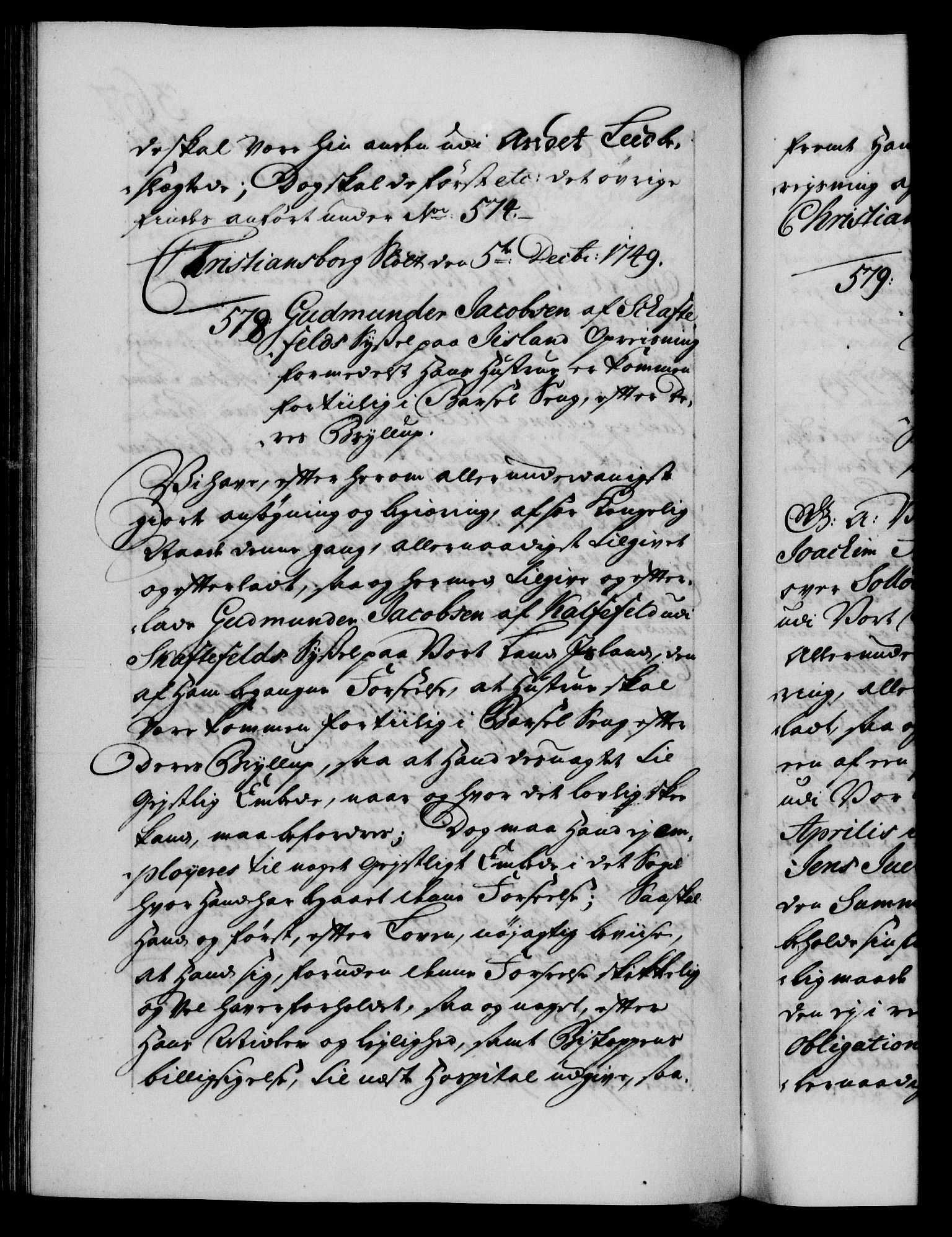 Danske Kanselli 1572-1799, AV/RA-EA-3023/F/Fc/Fca/Fcaa/L0036: Norske registre, 1749-1750, p. 367b
