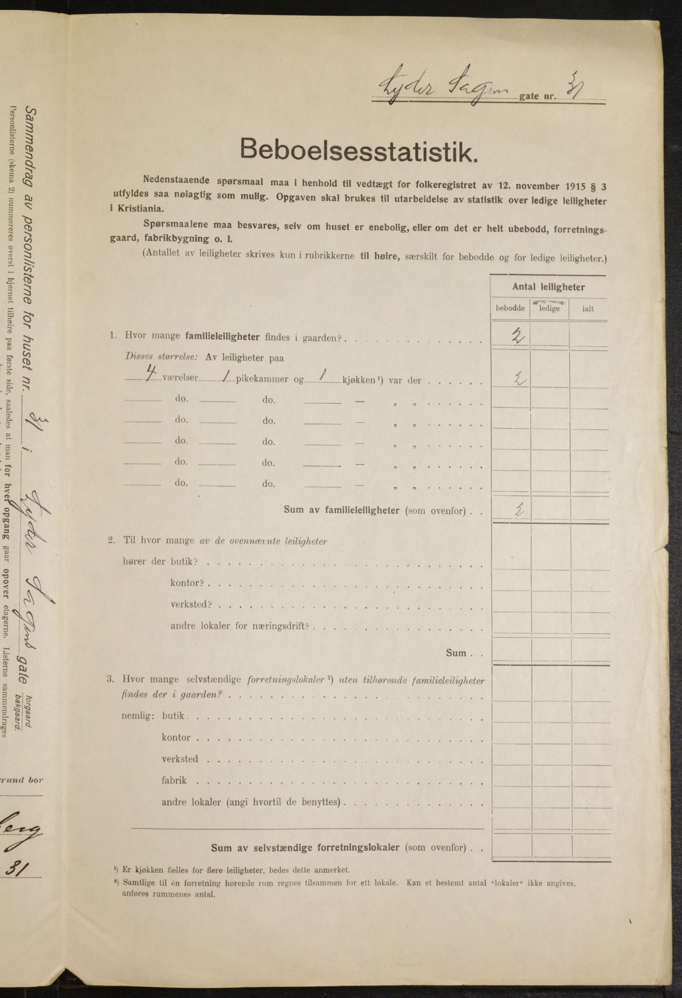 OBA, Municipal Census 1916 for Kristiania, 1916, p. 59863