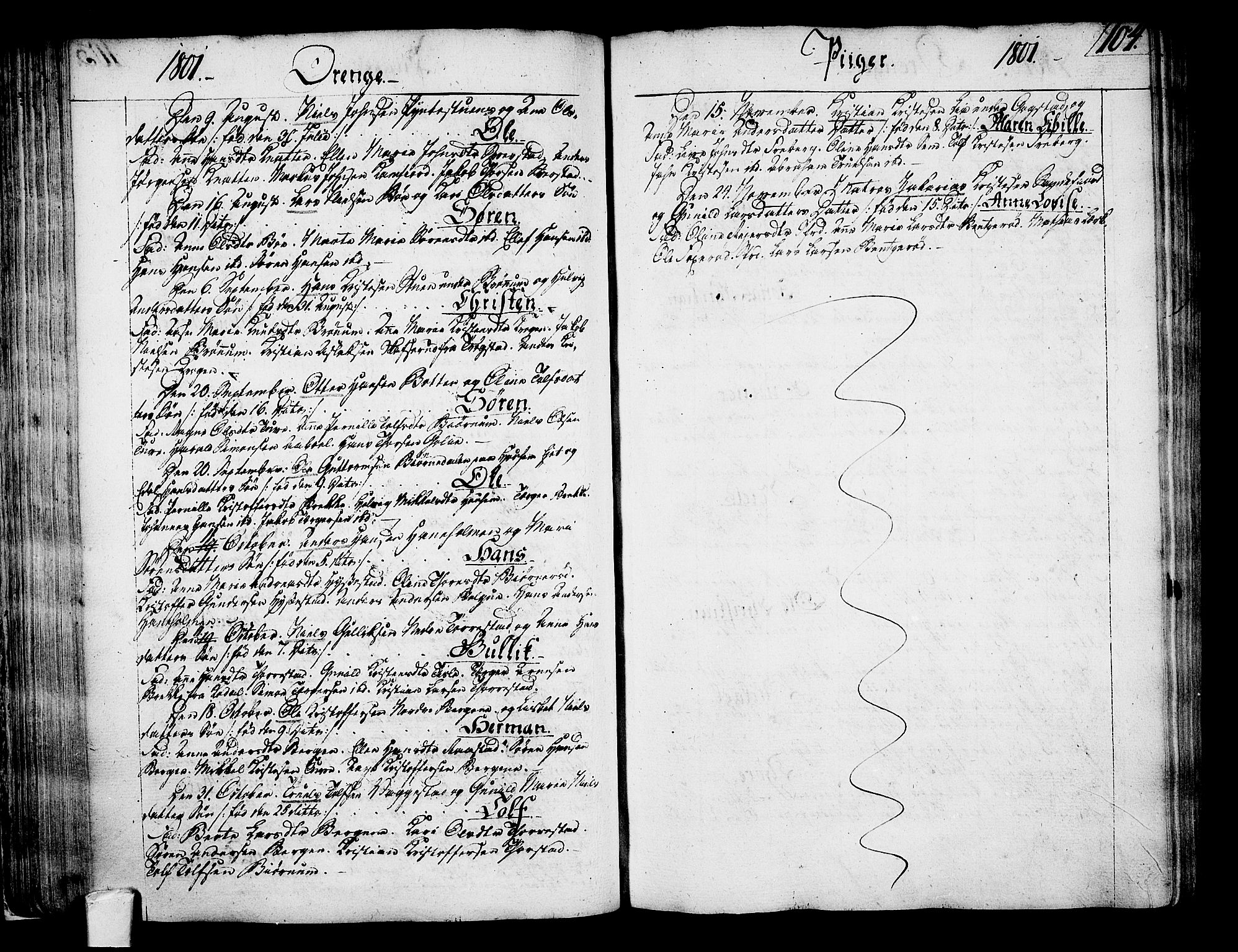 Sandar kirkebøker, SAKO/A-243/F/Fa/L0003: Parish register (official) no. 3, 1789-1814, p. 104