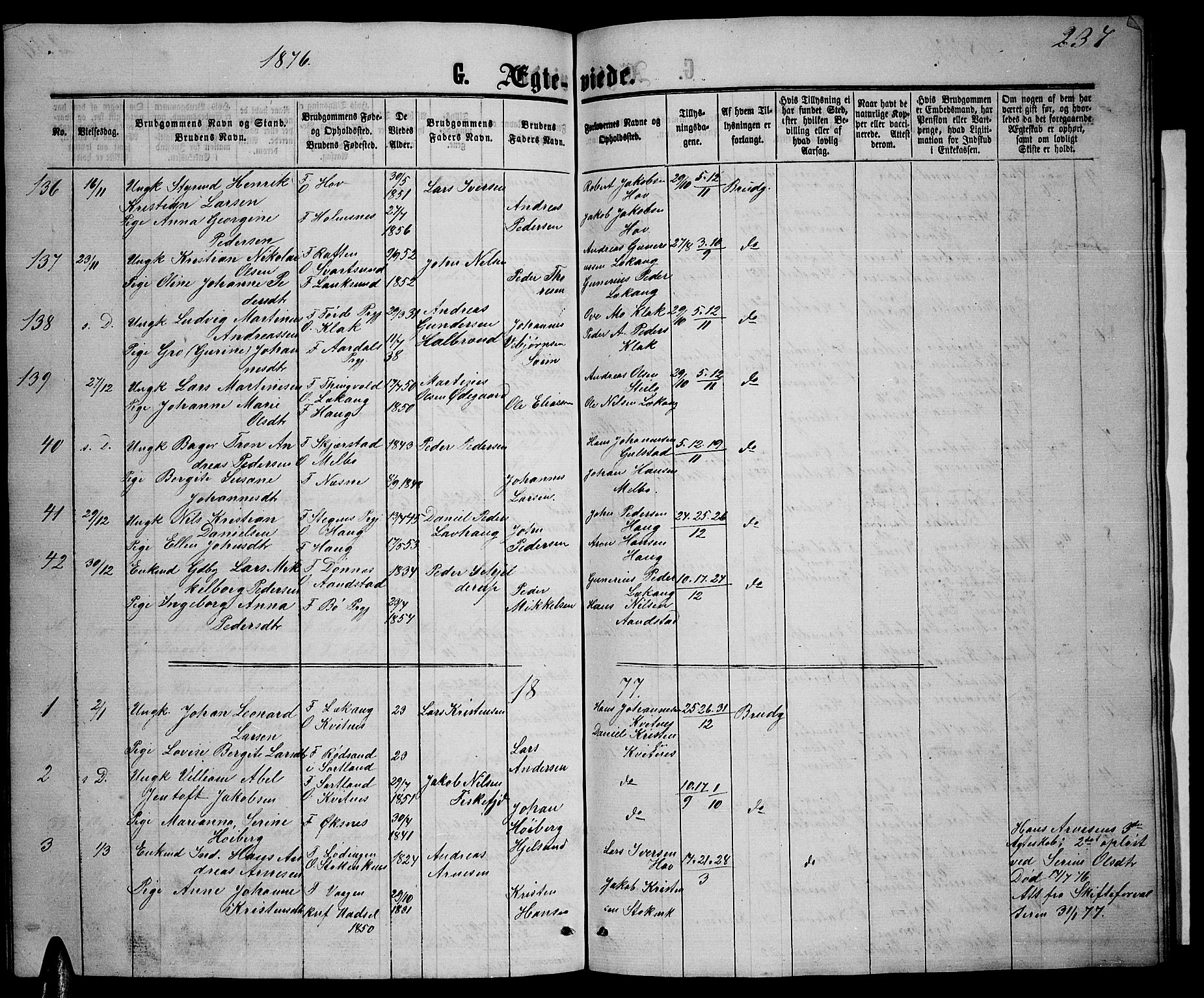 Ministerialprotokoller, klokkerbøker og fødselsregistre - Nordland, SAT/A-1459/888/L1266: Parish register (copy) no. 888C04, 1864-1877, p. 237