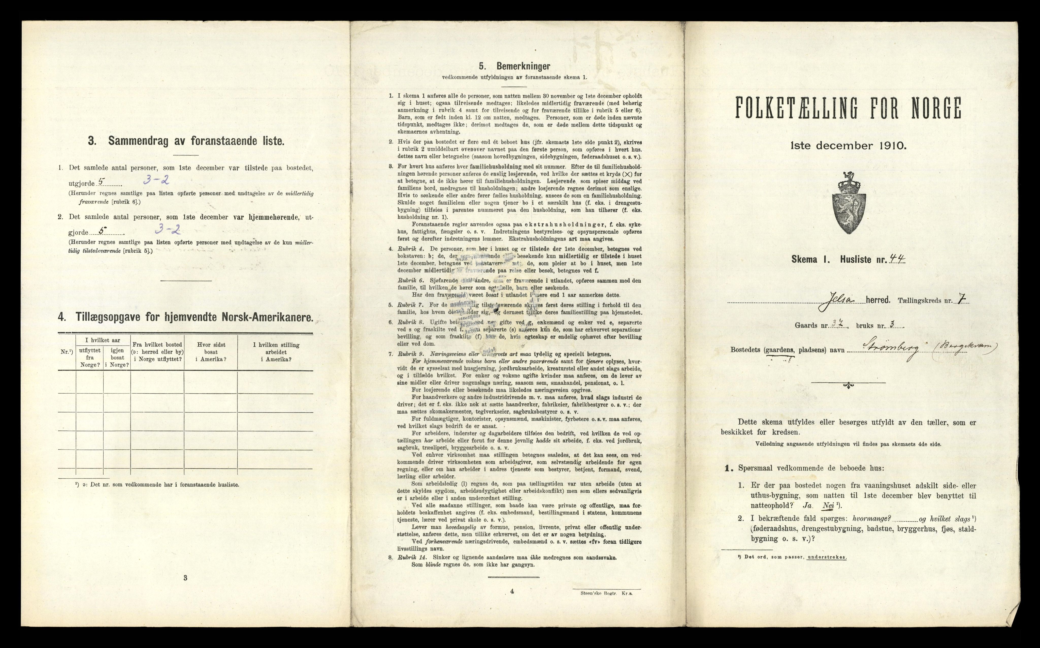 RA, 1910 census for Jelsa, 1910, p. 671