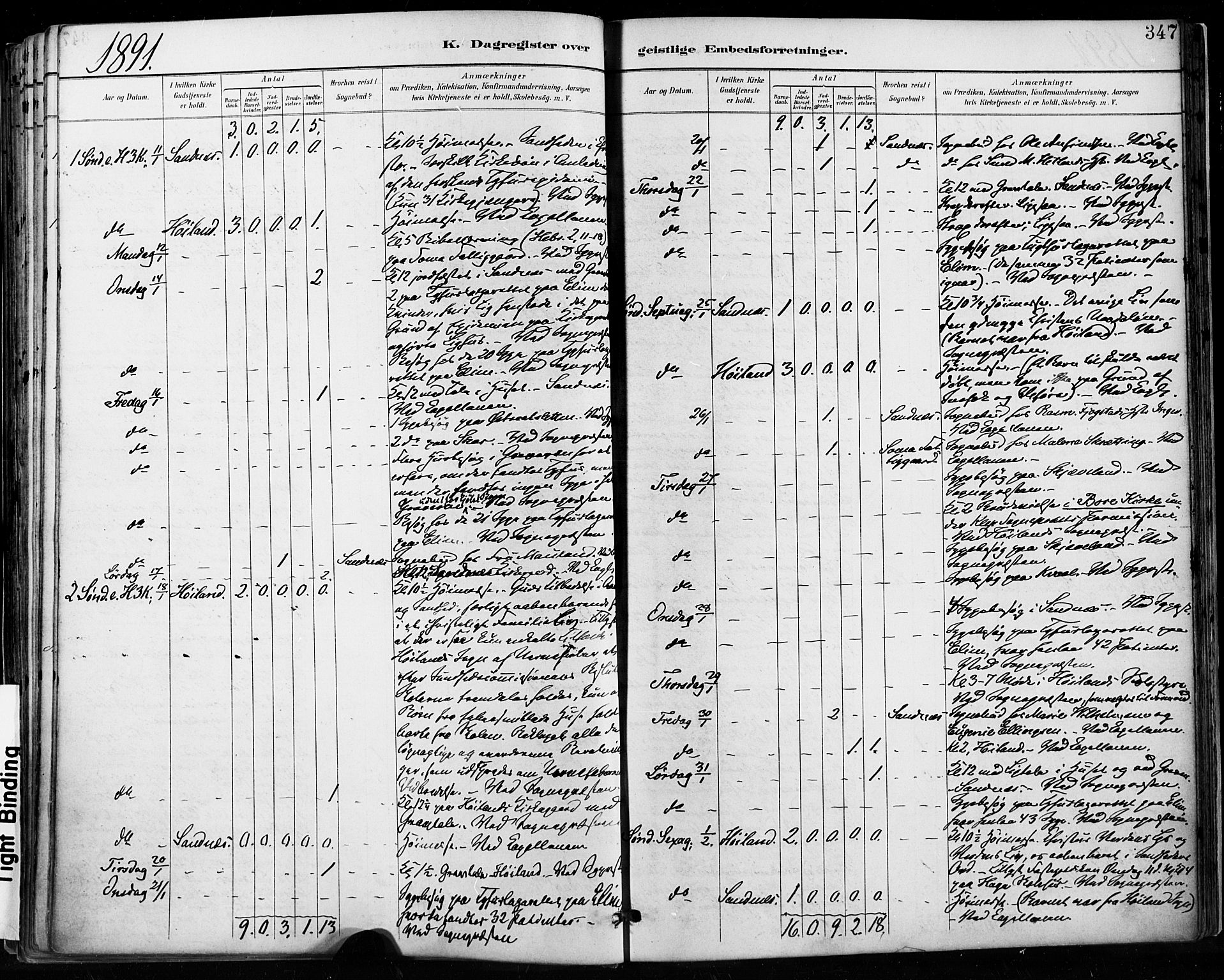 Høyland sokneprestkontor, AV/SAST-A-101799/001/30BA/L0013: Parish register (official) no. A 13.2, 1889-1898, p. 347