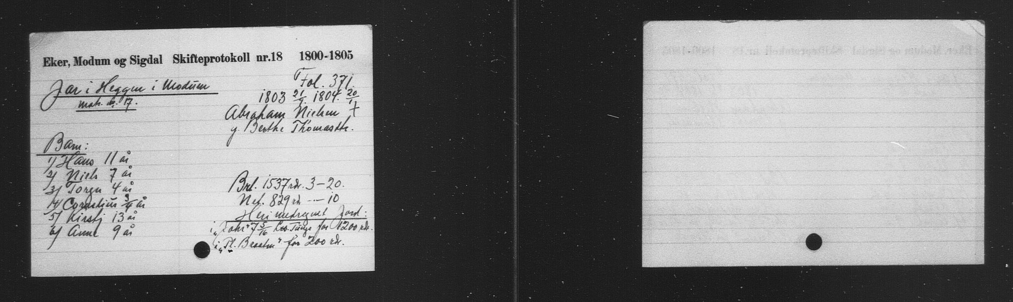 Eiker, Modum og Sigdal sorenskriveri, AV/SAKO-A-123/H, 1676-1828, p. 2601