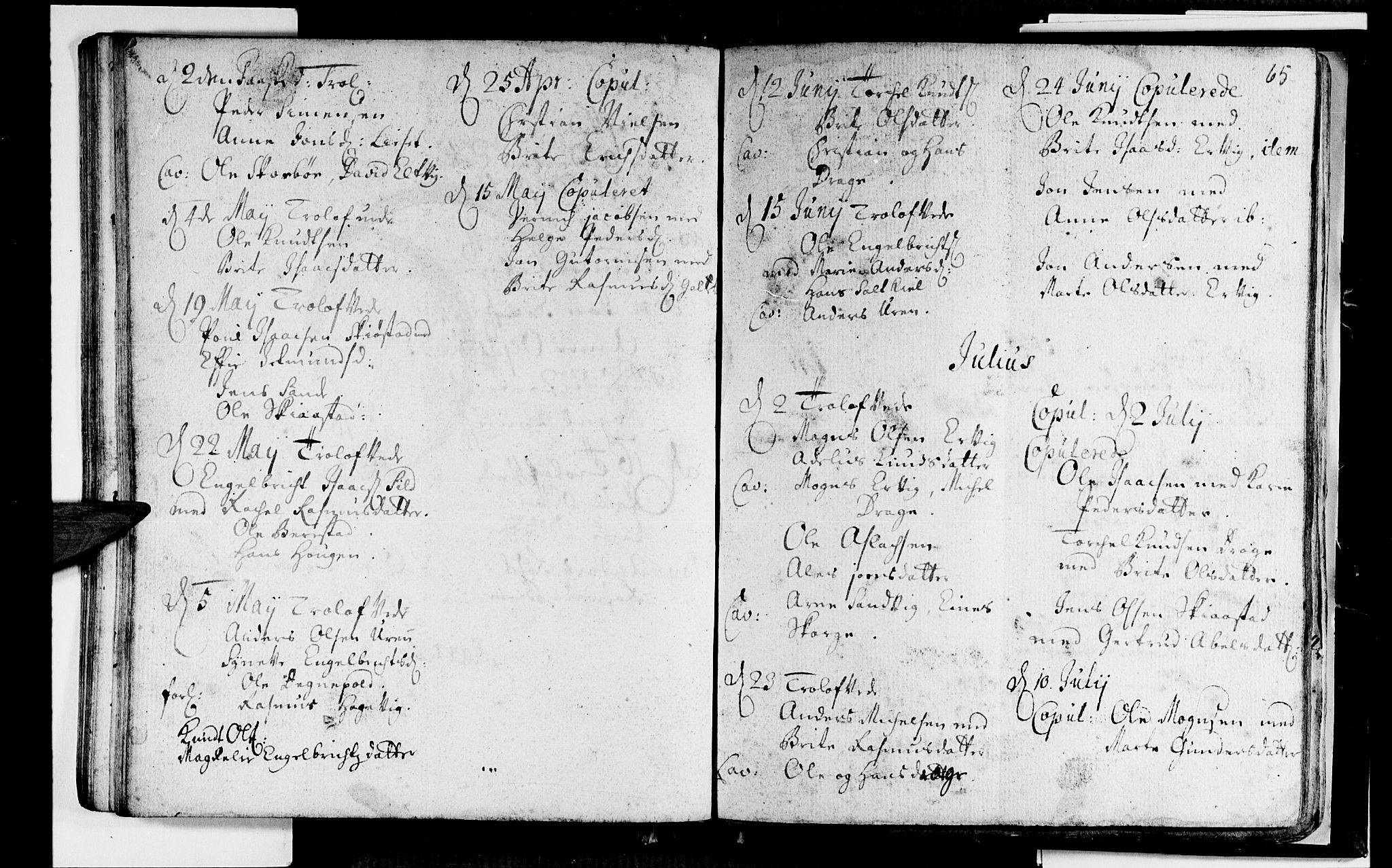 Selje sokneprestembete, SAB/A-99938/H/Ha/Haa/Haaa: Parish register (official) no. A 2, 1704-1715, p. 65