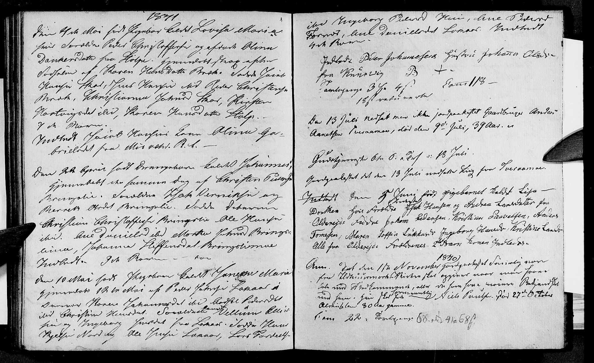 Ministerialprotokoller, klokkerbøker og fødselsregistre - Nordland, AV/SAT-A-1459/852/L0751: Parish register (copy) no. 852C02, 1837-1841