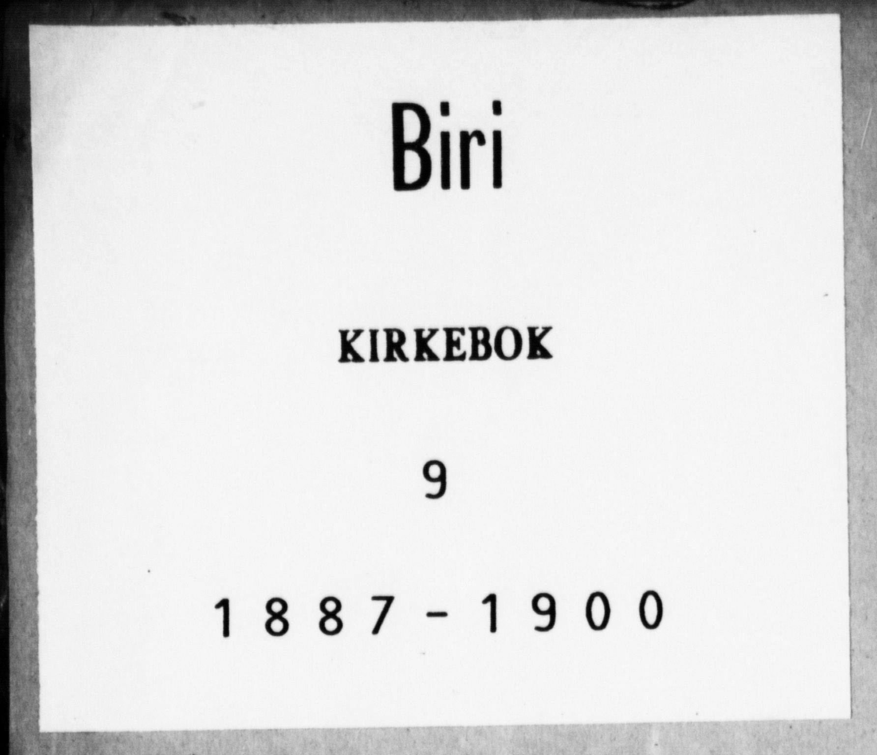 Biri prestekontor, SAH/PREST-096/H/Ha/Haa/L0009: Parish register (official) no. 9, 1887-1900