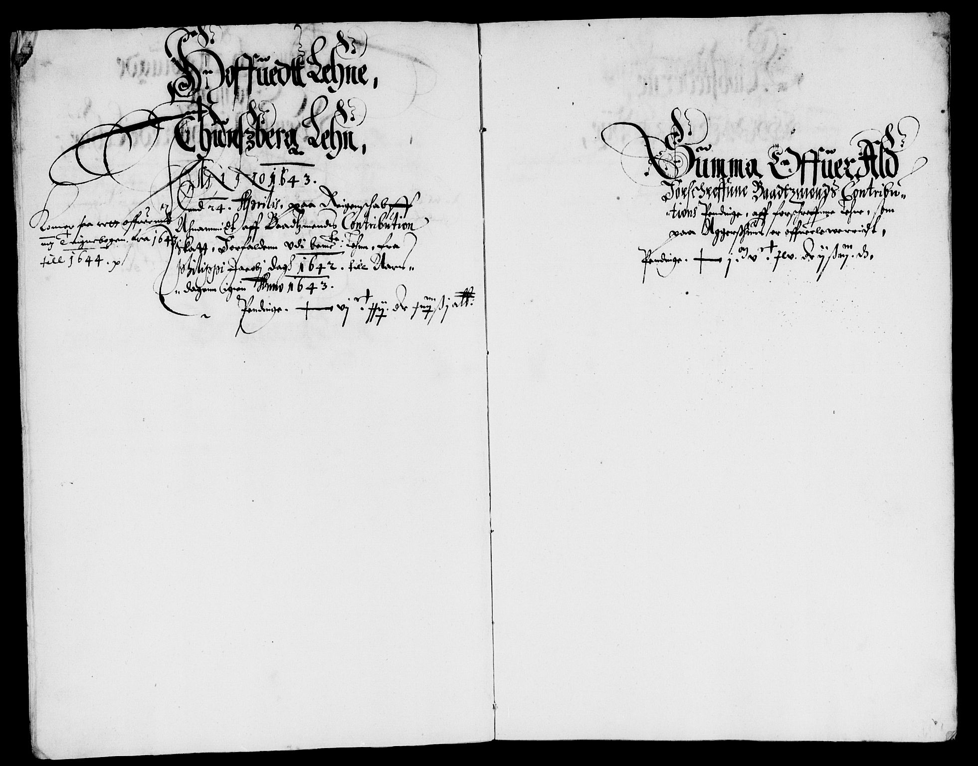 Rentekammeret inntil 1814, Reviderte regnskaper, Lensregnskaper, AV/RA-EA-5023/R/Rb/Rba/L0169: Akershus len, 1642-1643