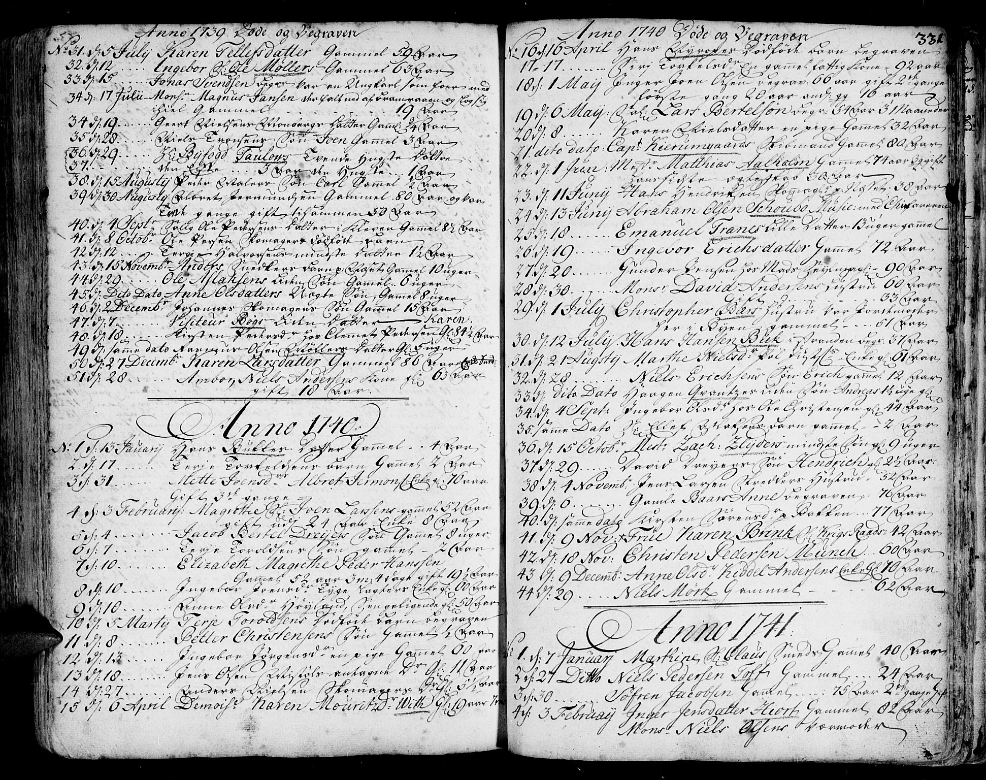 Arendal sokneprestkontor, Trefoldighet, SAK/1111-0040/F/Fa/L0001: Parish register (official) no. A 1, 1703-1815, p. 415