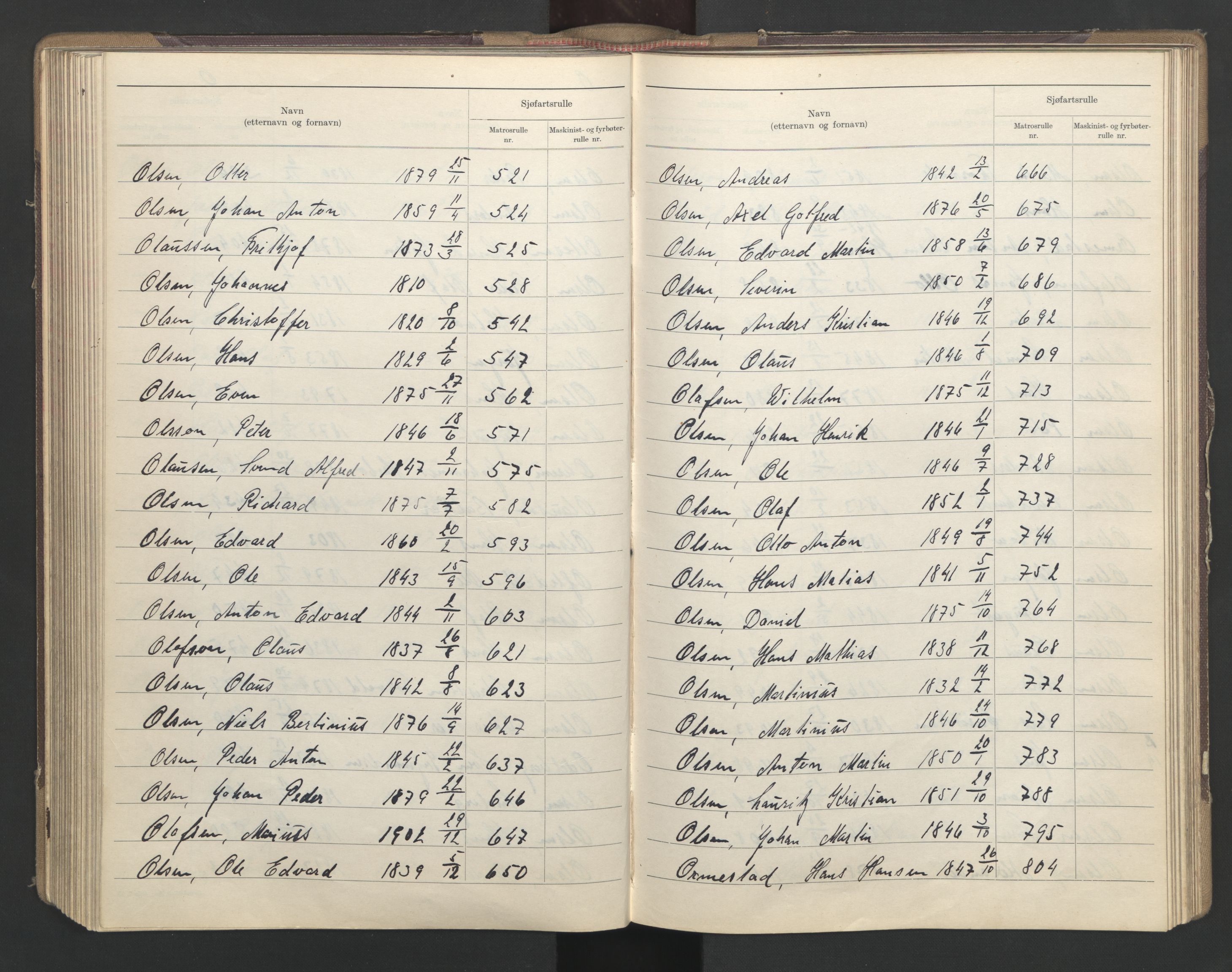 Sandefjord innrulleringskontor, AV/SAKO-A-788/G/Ga/L0003: Register til annotasjons- og hovedrulle, 1942, p. 169