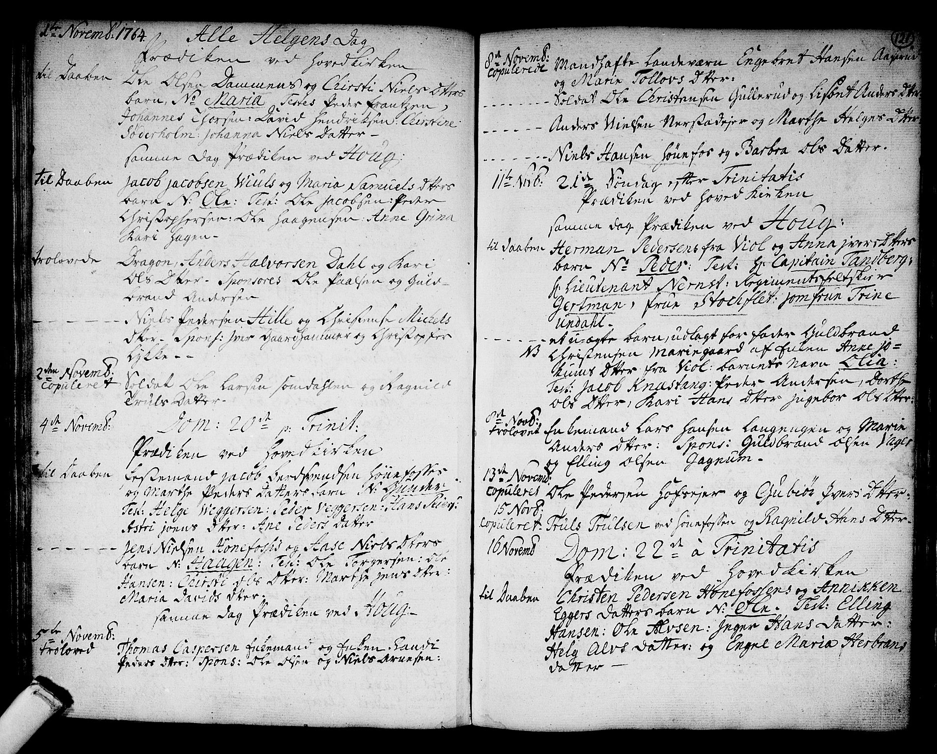 Norderhov kirkebøker, SAKO/A-237/F/Fa/L0004: Parish register (official) no. 4, 1758-1774, p. 121