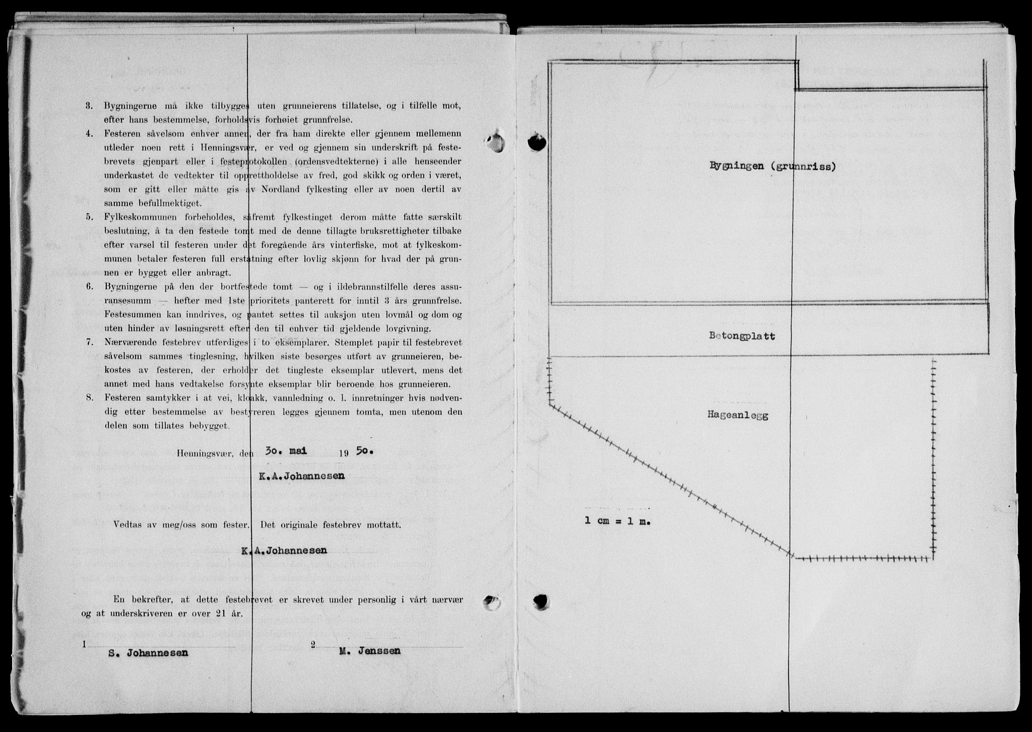 Lofoten sorenskriveri, SAT/A-0017/1/2/2C/L0023a: Mortgage book no. 23a, 1950-1950, Diary no: : 1535/1950