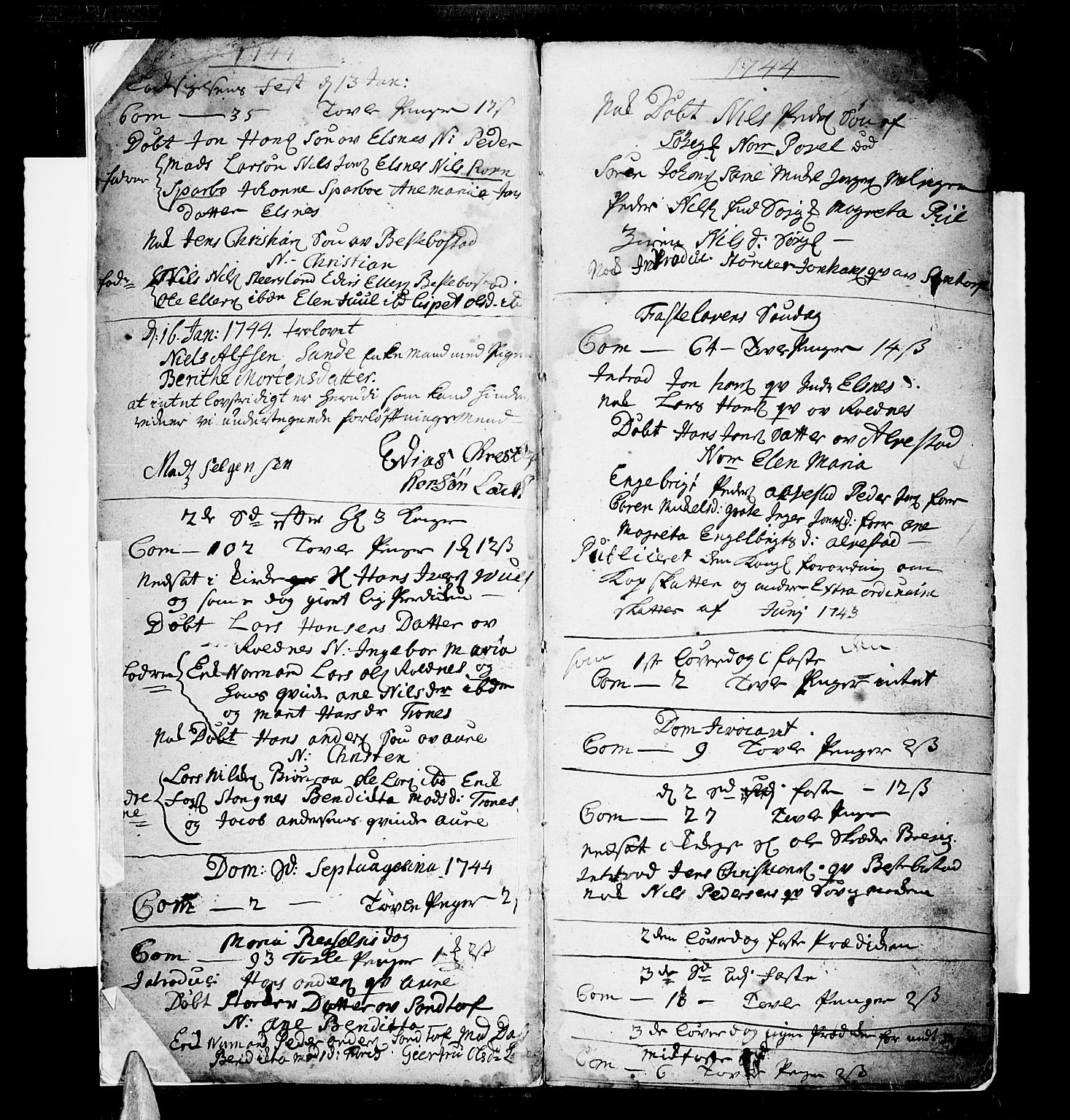 Trondenes sokneprestkontor, SATØ/S-1319/H/Ha/L0001kirke: Parish register (official) no. 1, 1744-1777, p. 3