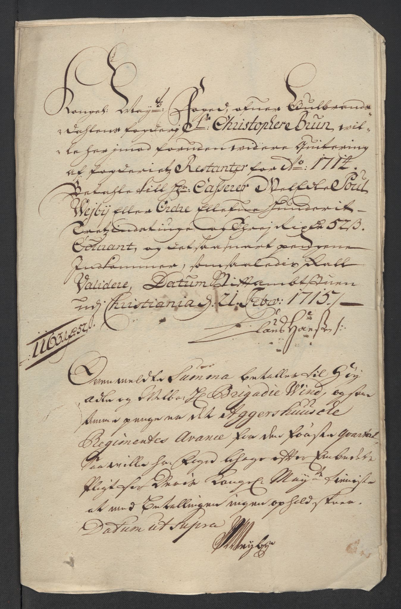 Rentekammeret inntil 1814, Reviderte regnskaper, Fogderegnskap, AV/RA-EA-4092/R17/L1184: Fogderegnskap Gudbrandsdal, 1715, p. 262