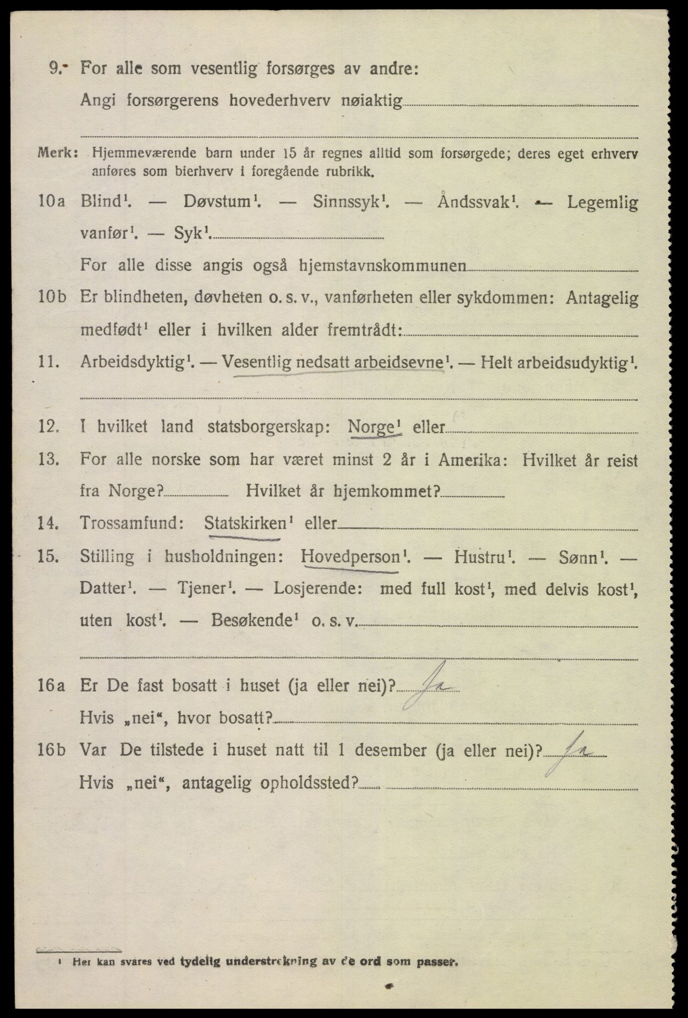 SAK, 1920 census for Søndeled, 1920, p. 1714