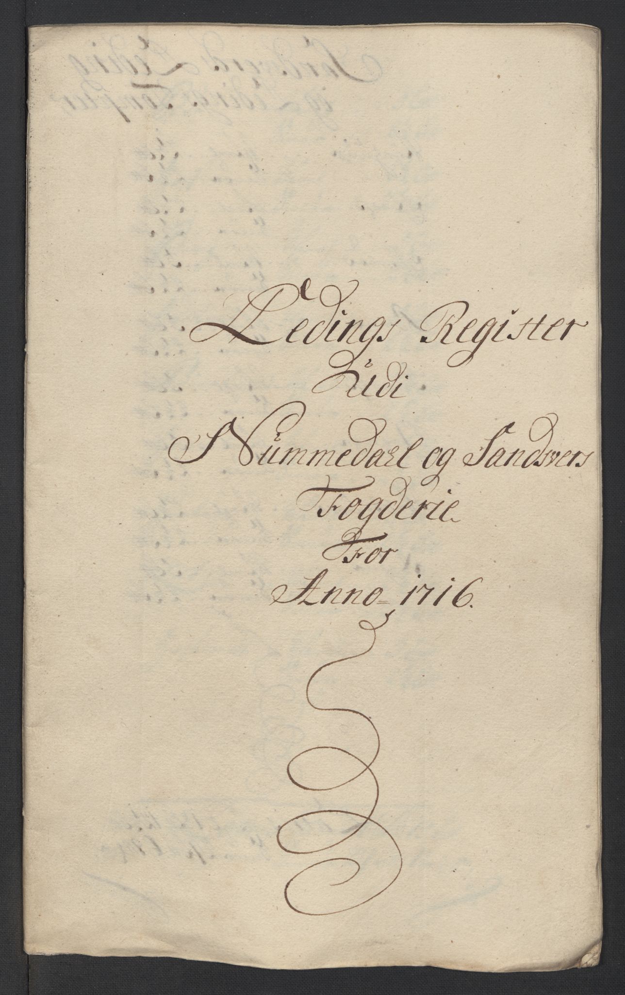 Rentekammeret inntil 1814, Reviderte regnskaper, Fogderegnskap, RA/EA-4092/R24/L1592: Fogderegnskap Numedal og Sandsvær, 1716, p. 245