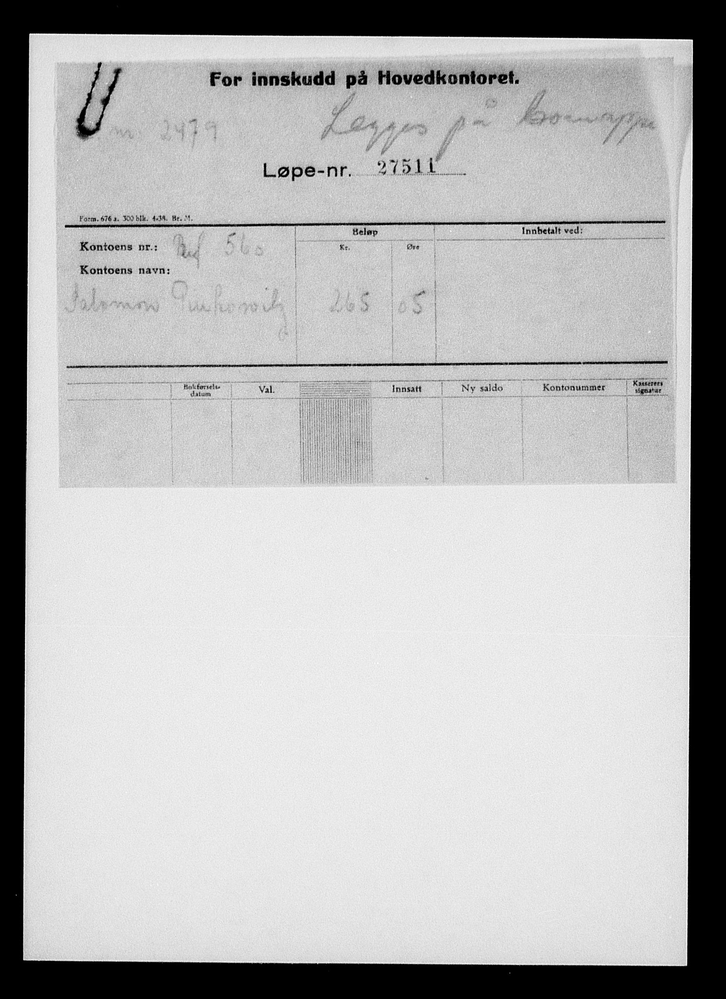 Justisdepartementet, Tilbakeføringskontoret for inndratte formuer, AV/RA-S-1564/H/Hc/Hcc/L0969: --, 1945-1947, p. 261