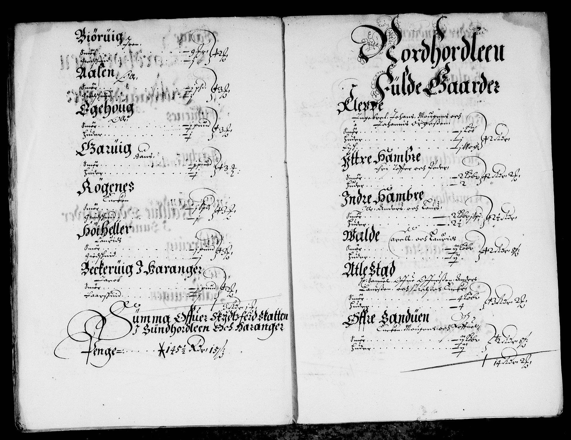 Rentekammeret inntil 1814, Reviderte regnskaper, Stiftamtstueregnskaper, Bergen stiftamt, AV/RA-EA-6043/R/Rc/L0014: Bergen stiftamt, 1664