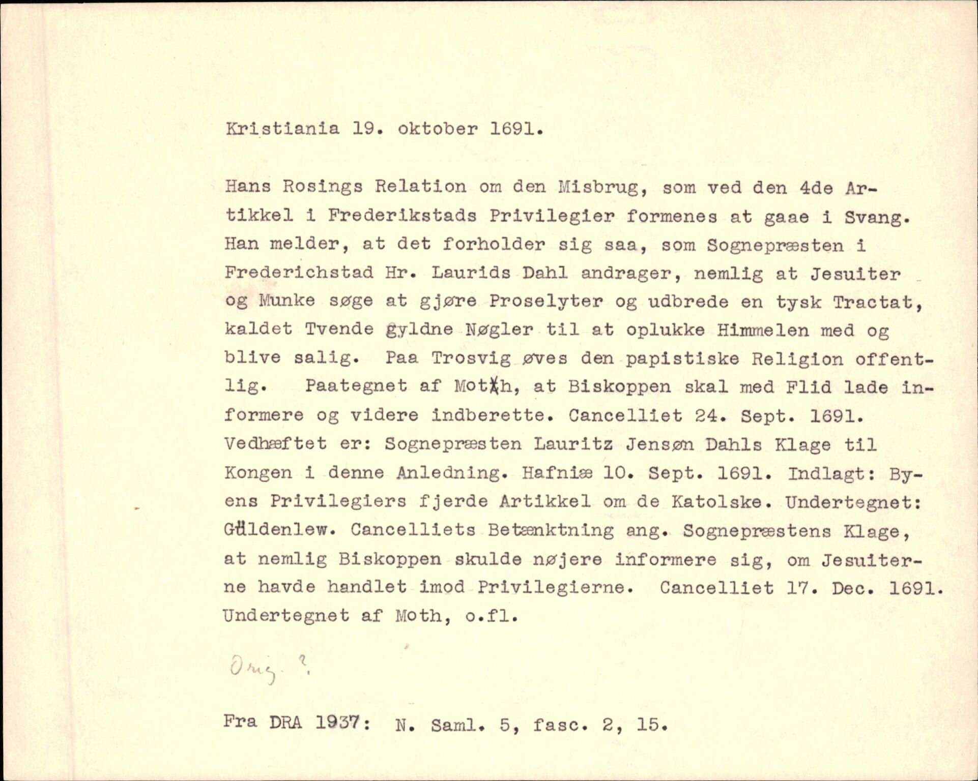 Riksarkivets diplomsamling, AV/RA-EA-5965/F35/F35f/L0002: Regestsedler: Diplomer fra DRA 1937 og 1996, p. 967