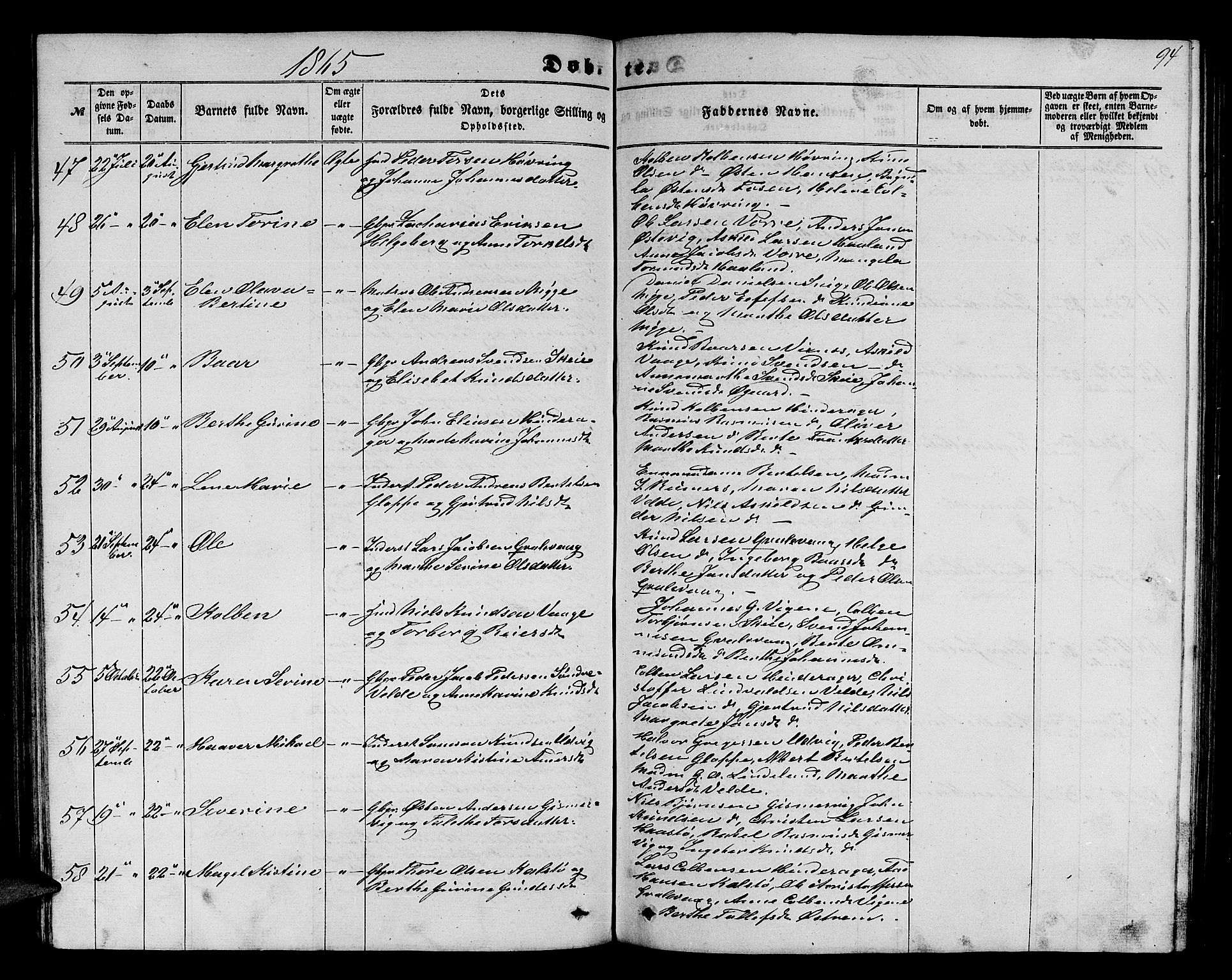 Avaldsnes sokneprestkontor, SAST/A -101851/H/Ha/Hab/L0003: Parish register (copy) no. B 3, 1857-1871, p. 94