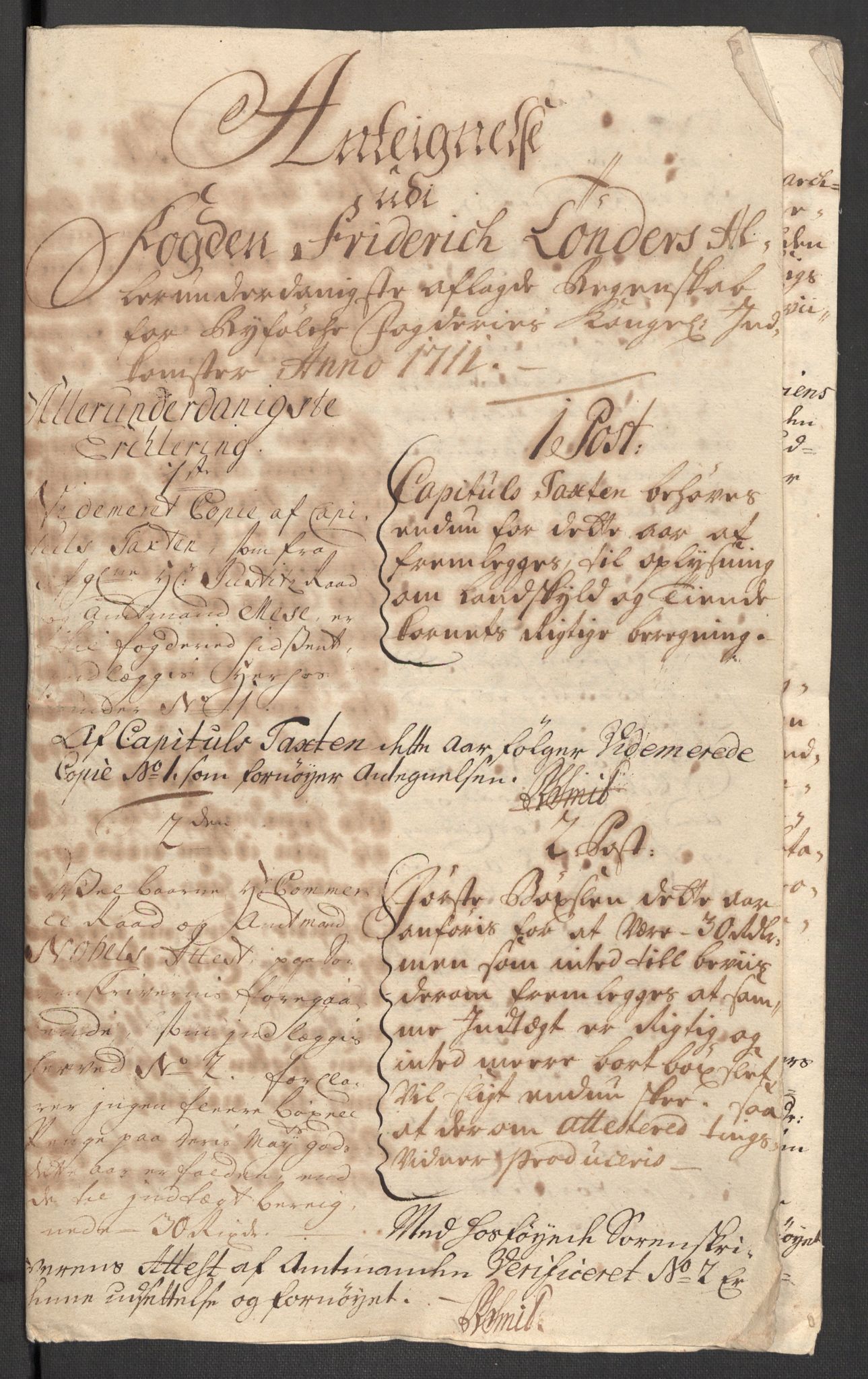 Rentekammeret inntil 1814, Reviderte regnskaper, Fogderegnskap, AV/RA-EA-4092/R47/L2864: Fogderegnskap Ryfylke, 1711, p. 170