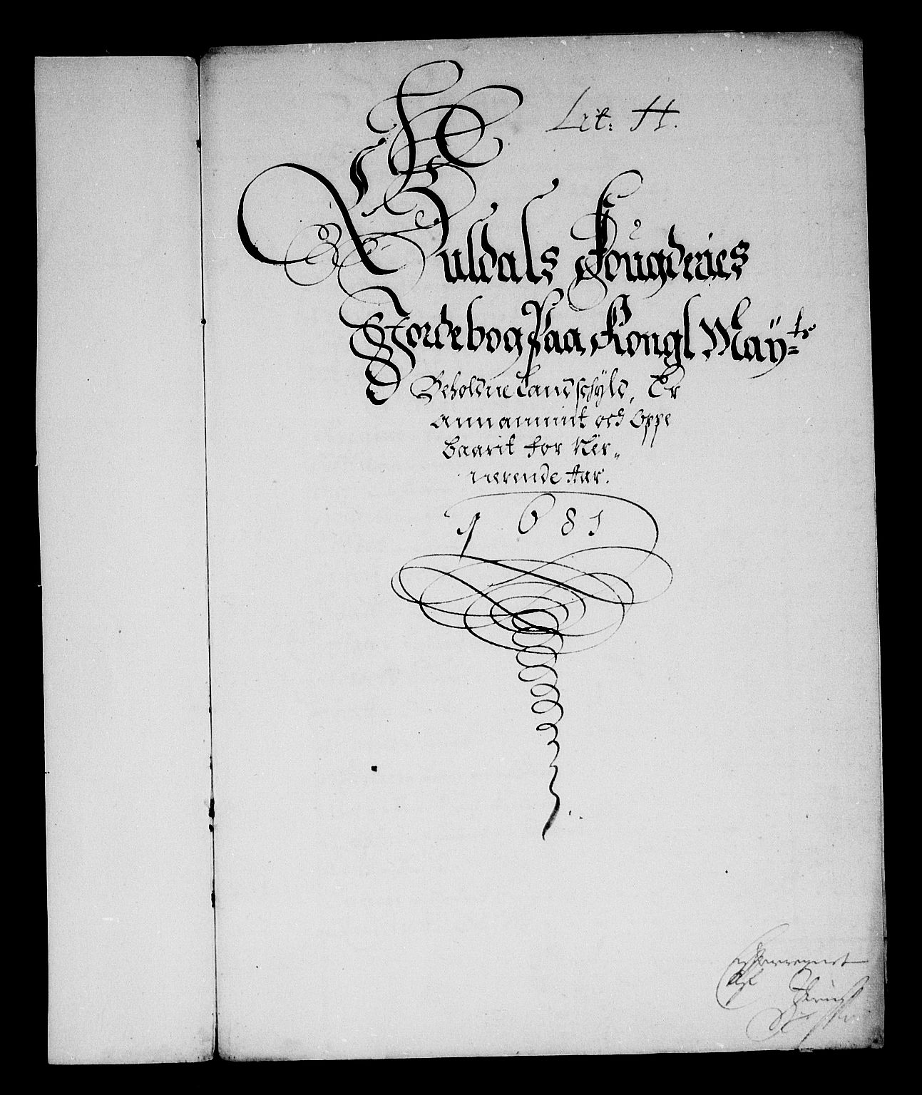 Rentekammeret inntil 1814, Reviderte regnskaper, Stiftamtstueregnskaper, Trondheim stiftamt og Nordland amt, RA/EA-6044/R/Rf/L0063: Trondheim stiftamt, 1681