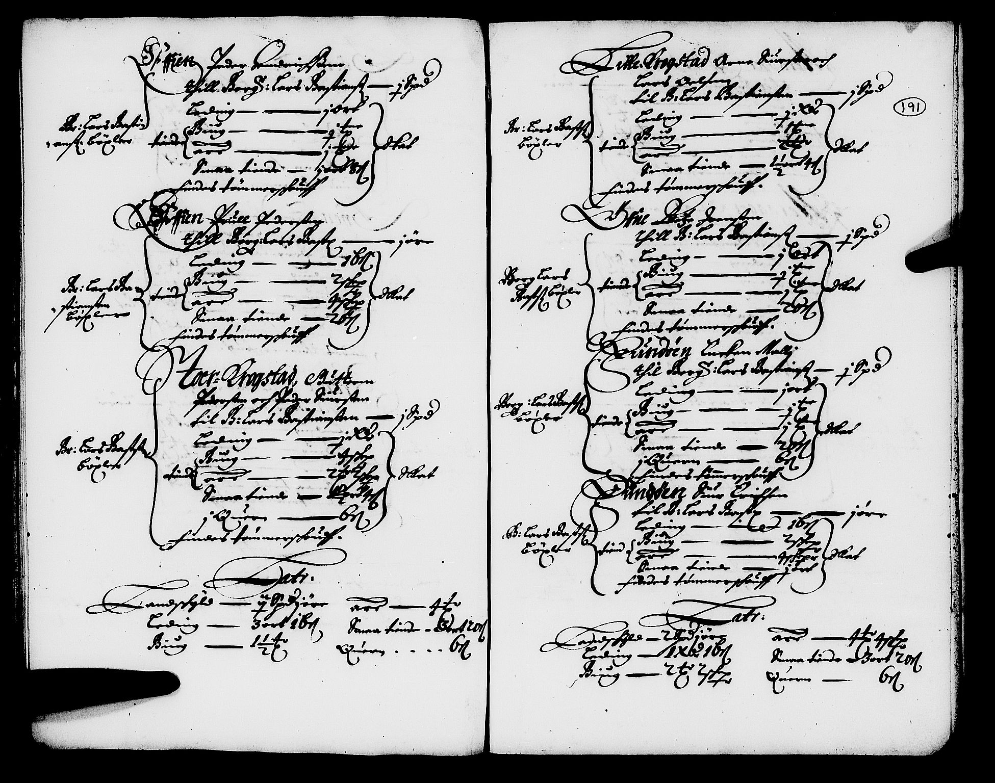 Rentekammeret inntil 1814, Realistisk ordnet avdeling, AV/RA-EA-4070/N/Nb/Nba/L0054: Stjørdal len, 1669, p. 190b-191a