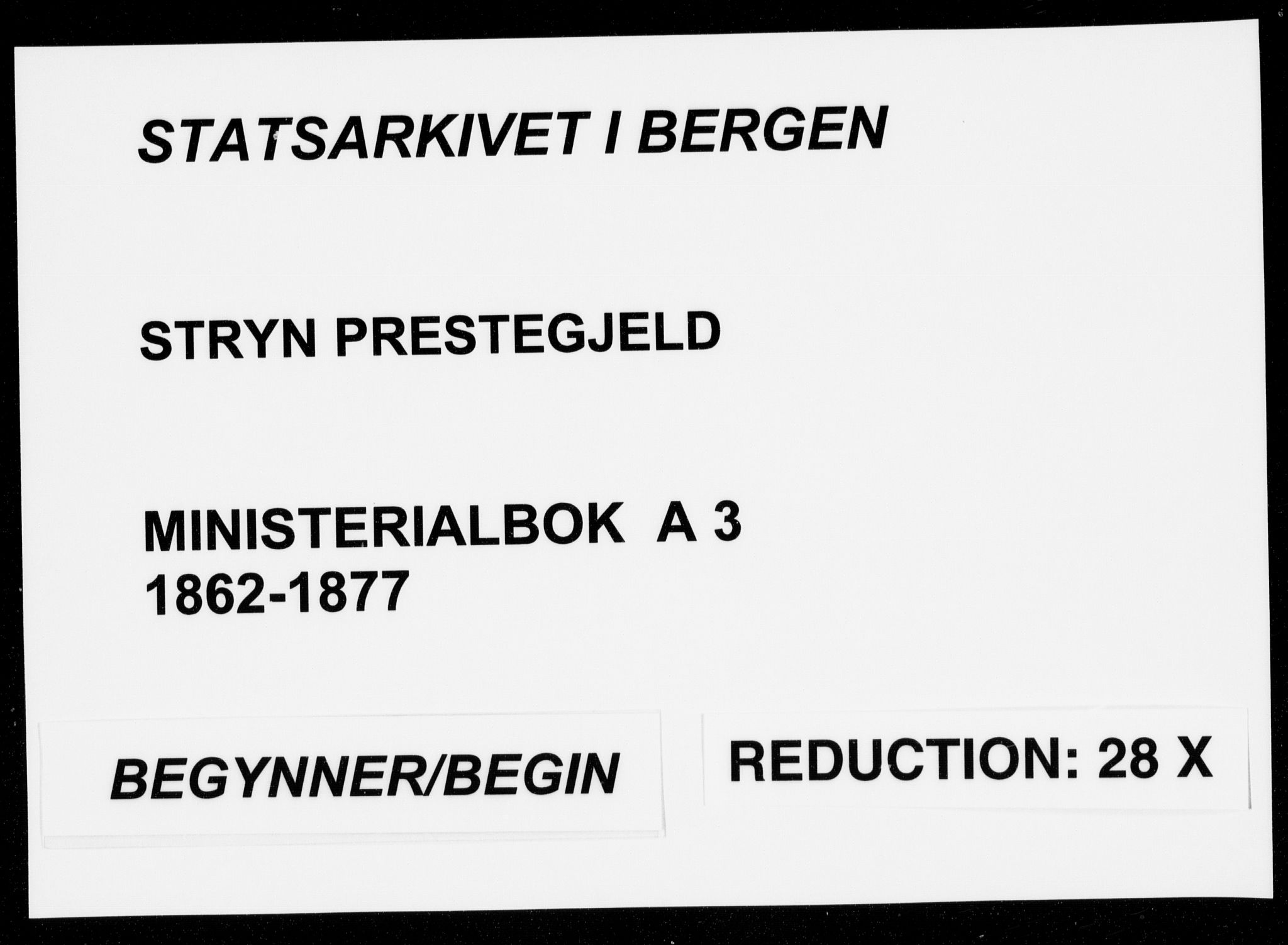 Stryn Sokneprestembete, SAB/A-82501: Parish register (official) no. A 3, 1862-1877