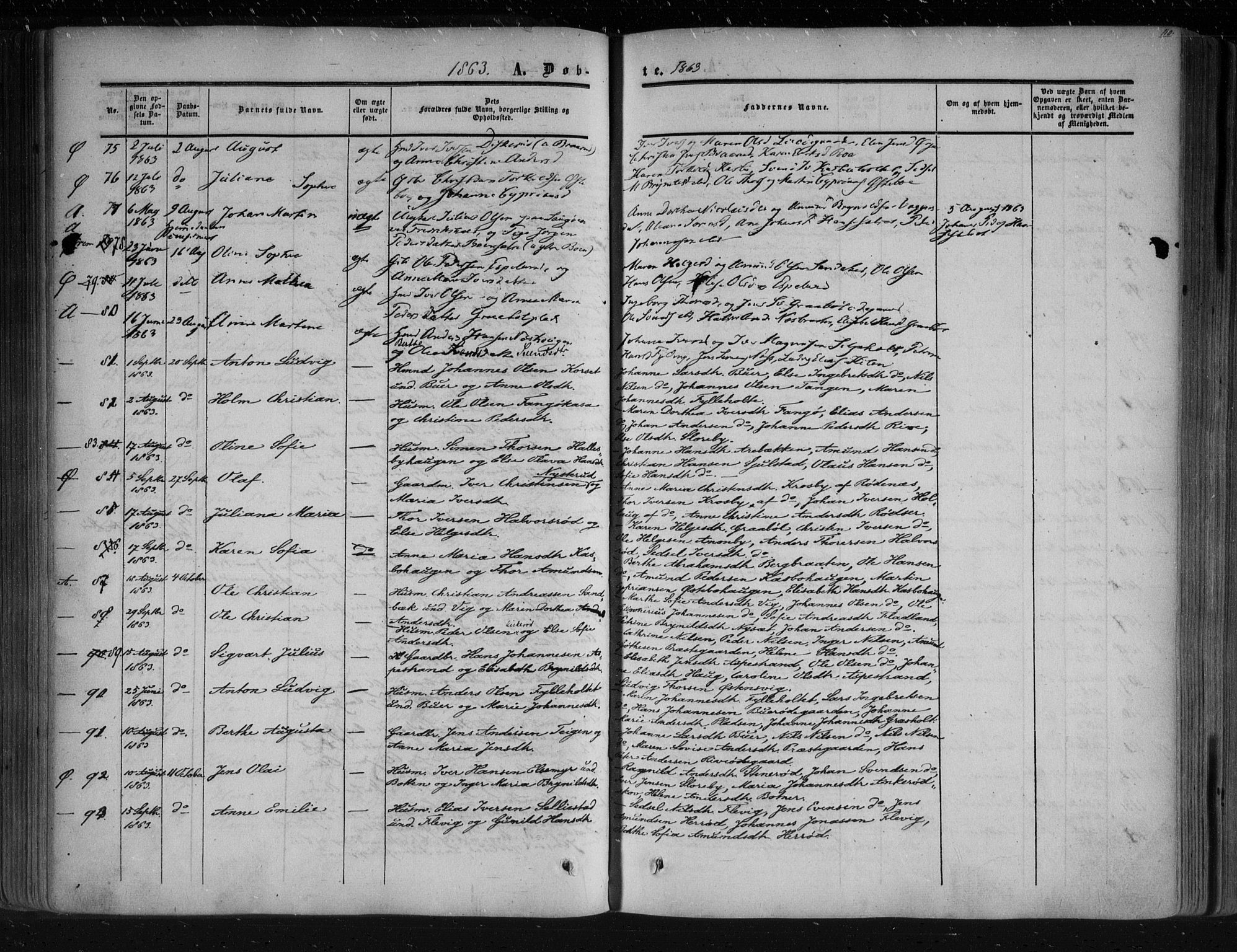 Aremark prestekontor Kirkebøker, SAO/A-10899/F/Fc/L0003: Parish register (official) no. III 3, 1850-1865, p. 110