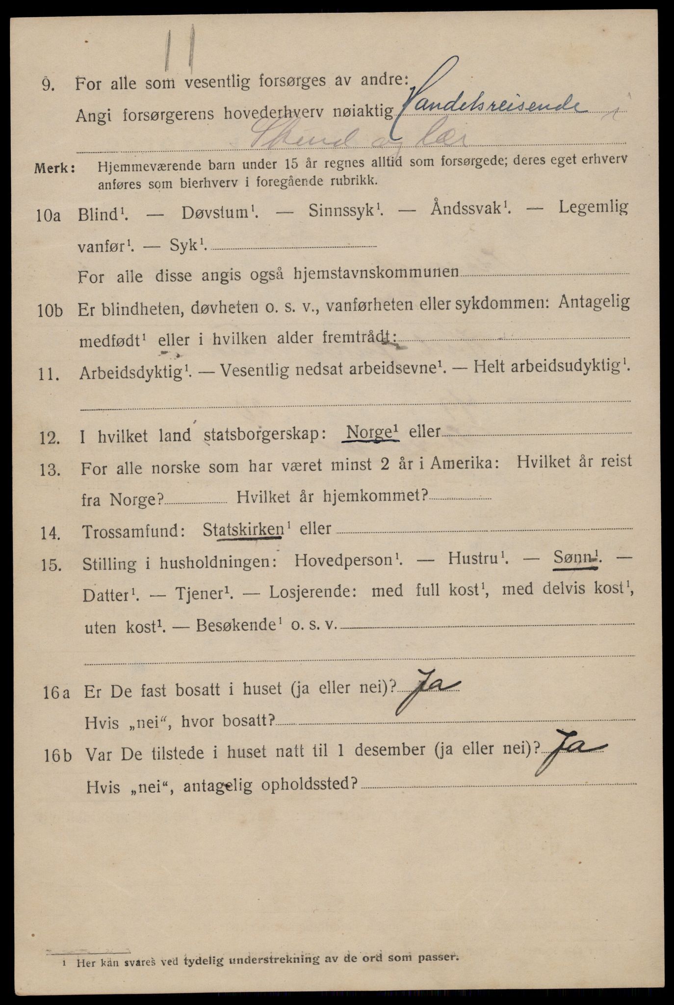 SAST, 1920 census for Stavanger, 1920, p. 108505