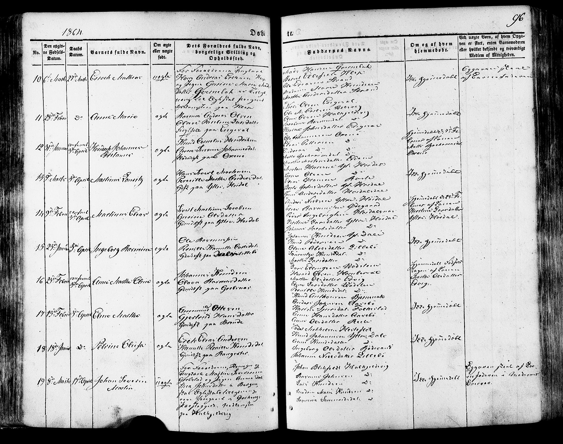 Ministerialprotokoller, klokkerbøker og fødselsregistre - Møre og Romsdal, SAT/A-1454/511/L0140: Parish register (official) no. 511A07, 1851-1878, p. 96
