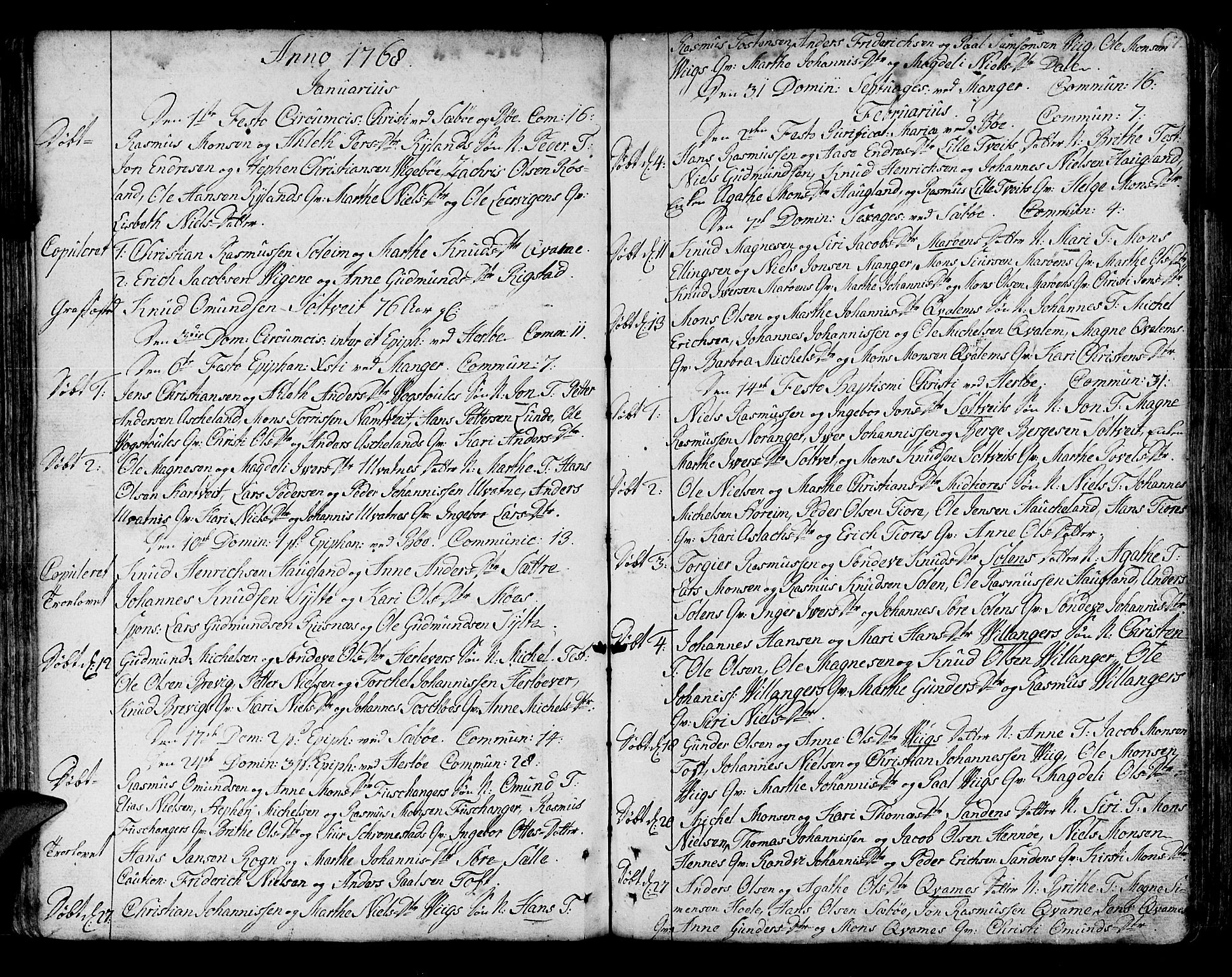 Manger sokneprestembete, SAB/A-76801/H/Haa: Parish register (official) no. A 1, 1759-1791, p. 67