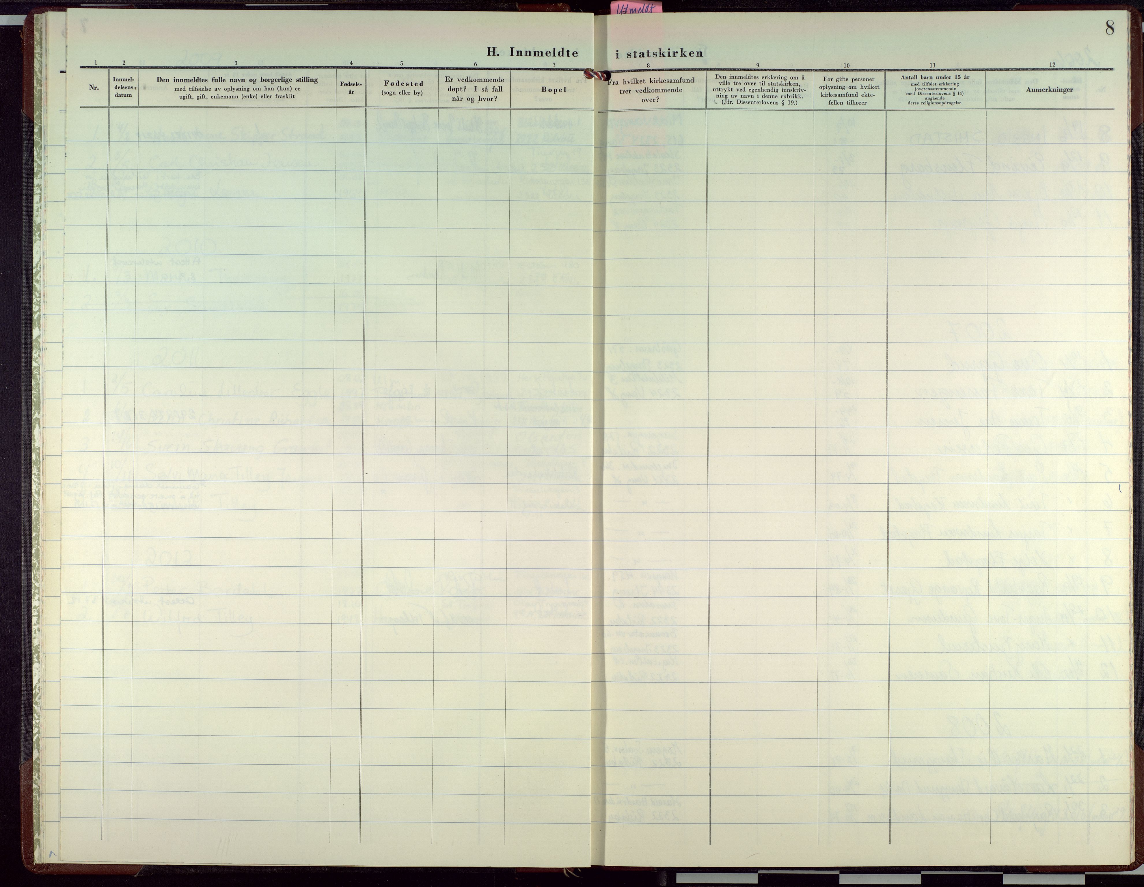 Vang prestekontor, Hedmark, SAH/PREST-008/H/Ha/Haa/L0029: Parish register (official) no. 29, 1972-2012, p. 8