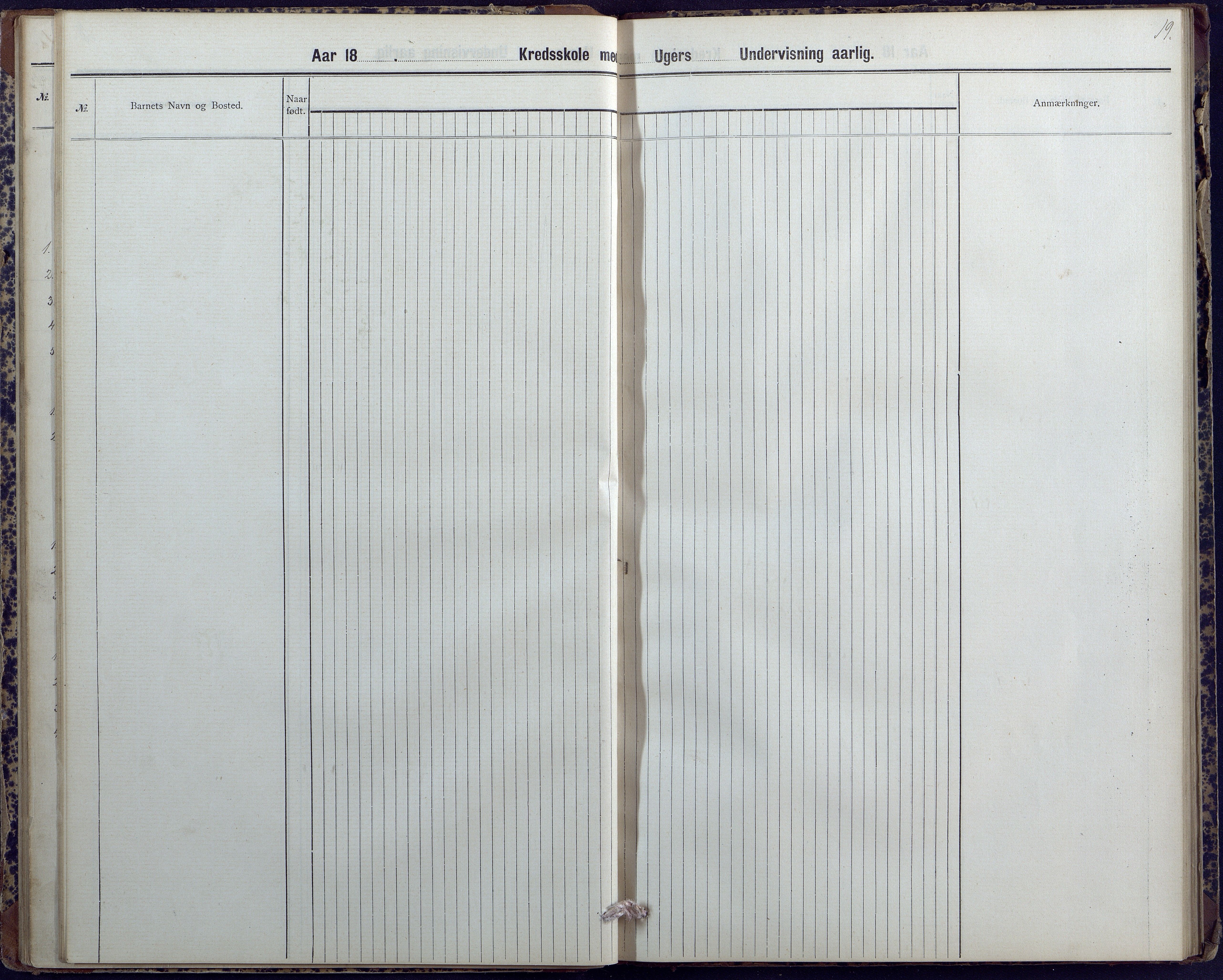 Hornnes kommune, Moi, Moseid, Kjetså skolekretser, AAKS/KA0936-550e/F1/L0004: Dagbok. Moseid, Moi, 1886-1891, p. 19