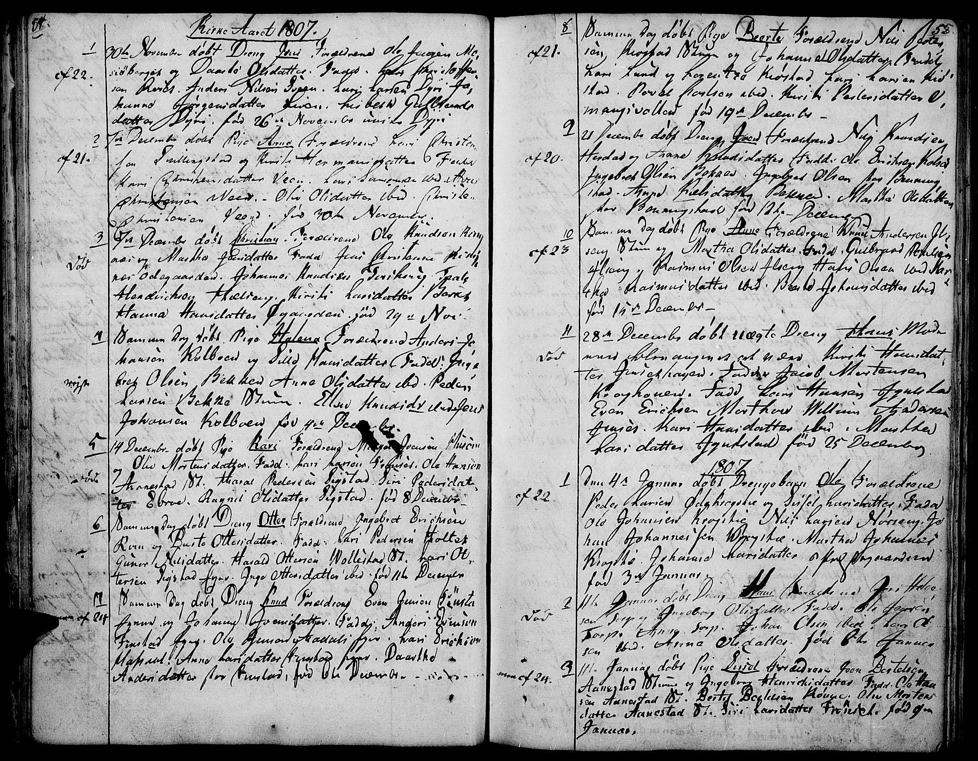 Løten prestekontor, SAH/PREST-022/K/Ka/L0004: Parish register (official) no. 4, 1801-1814, p. 54-55