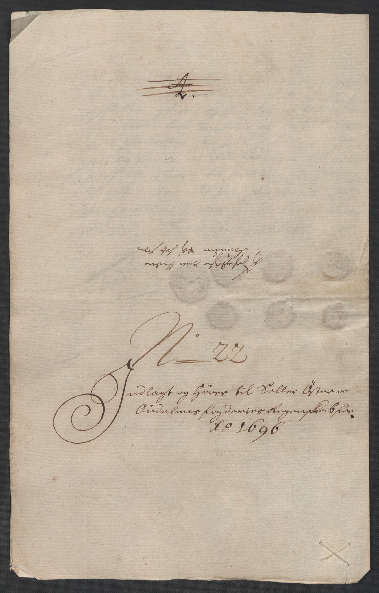 Rentekammeret inntil 1814, Reviderte regnskaper, Fogderegnskap, AV/RA-EA-4092/R13/L0834: Fogderegnskap Solør, Odal og Østerdal, 1696, p. 281