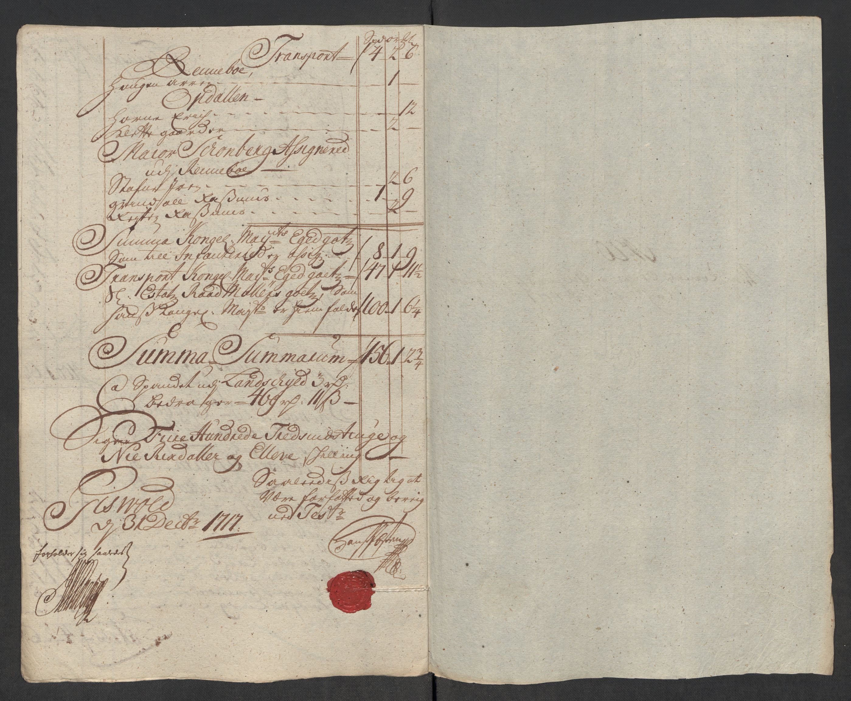 Rentekammeret inntil 1814, Reviderte regnskaper, Fogderegnskap, RA/EA-4092/R60/L3969: Fogderegnskap Orkdal og Gauldal, 1717, p. 208