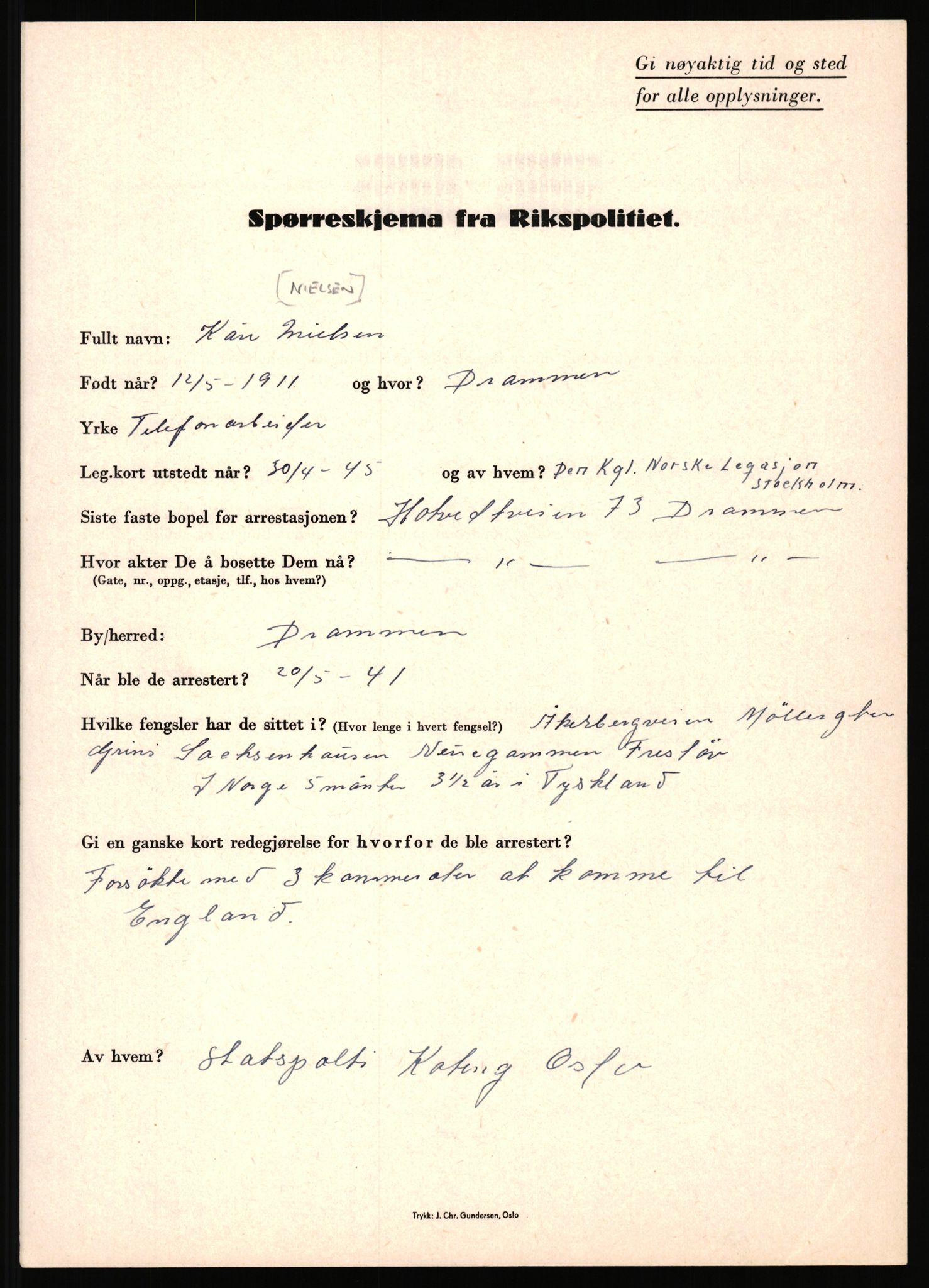 Rikspolitisjefen, AV/RA-S-1560/L/L0012: Mogensen, Øivind - Noraas, Lars, 1940-1945, p. 710