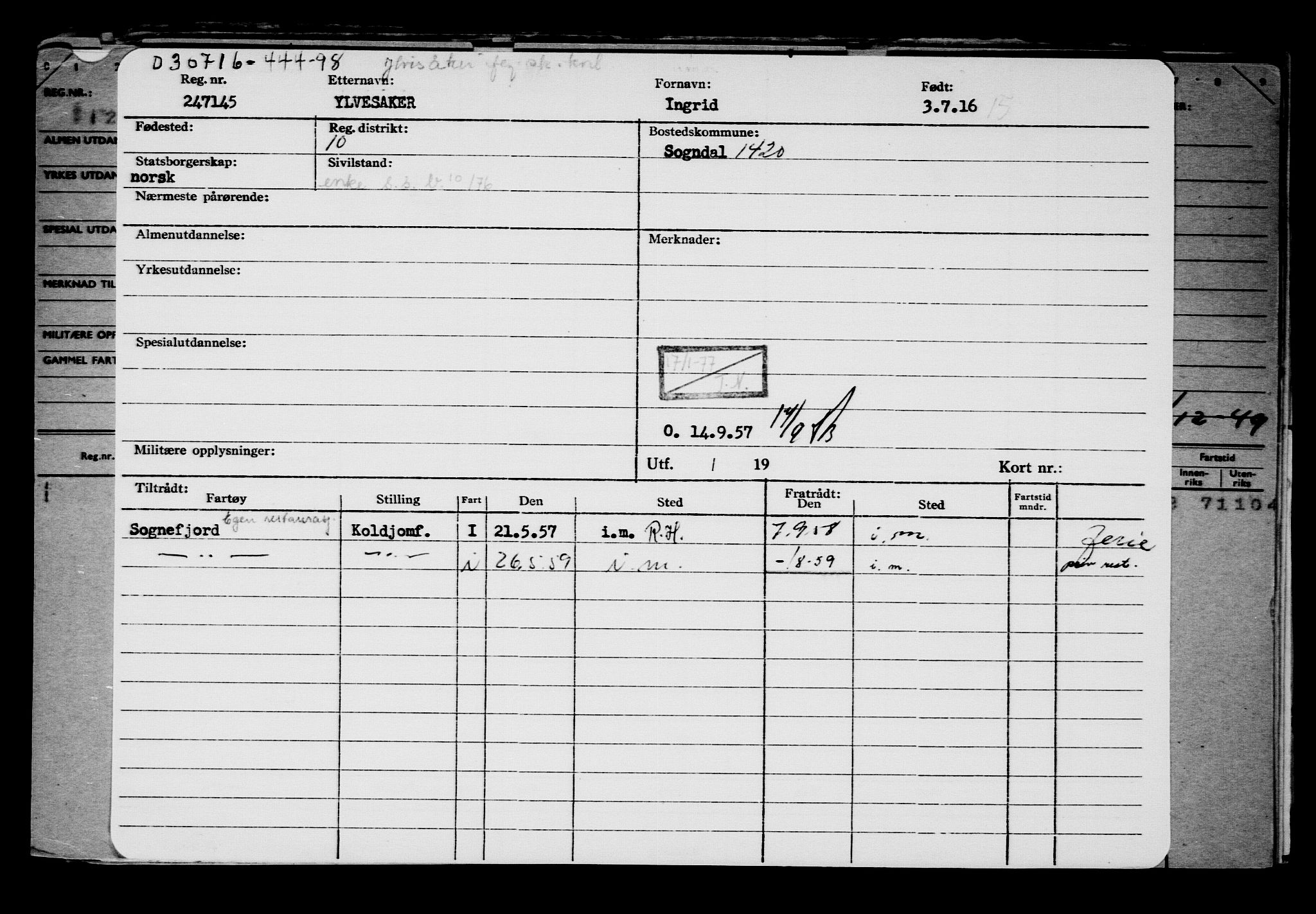 Direktoratet for sjømenn, AV/RA-S-3545/G/Gb/L0140: Hovedkort, 1916, p. 527