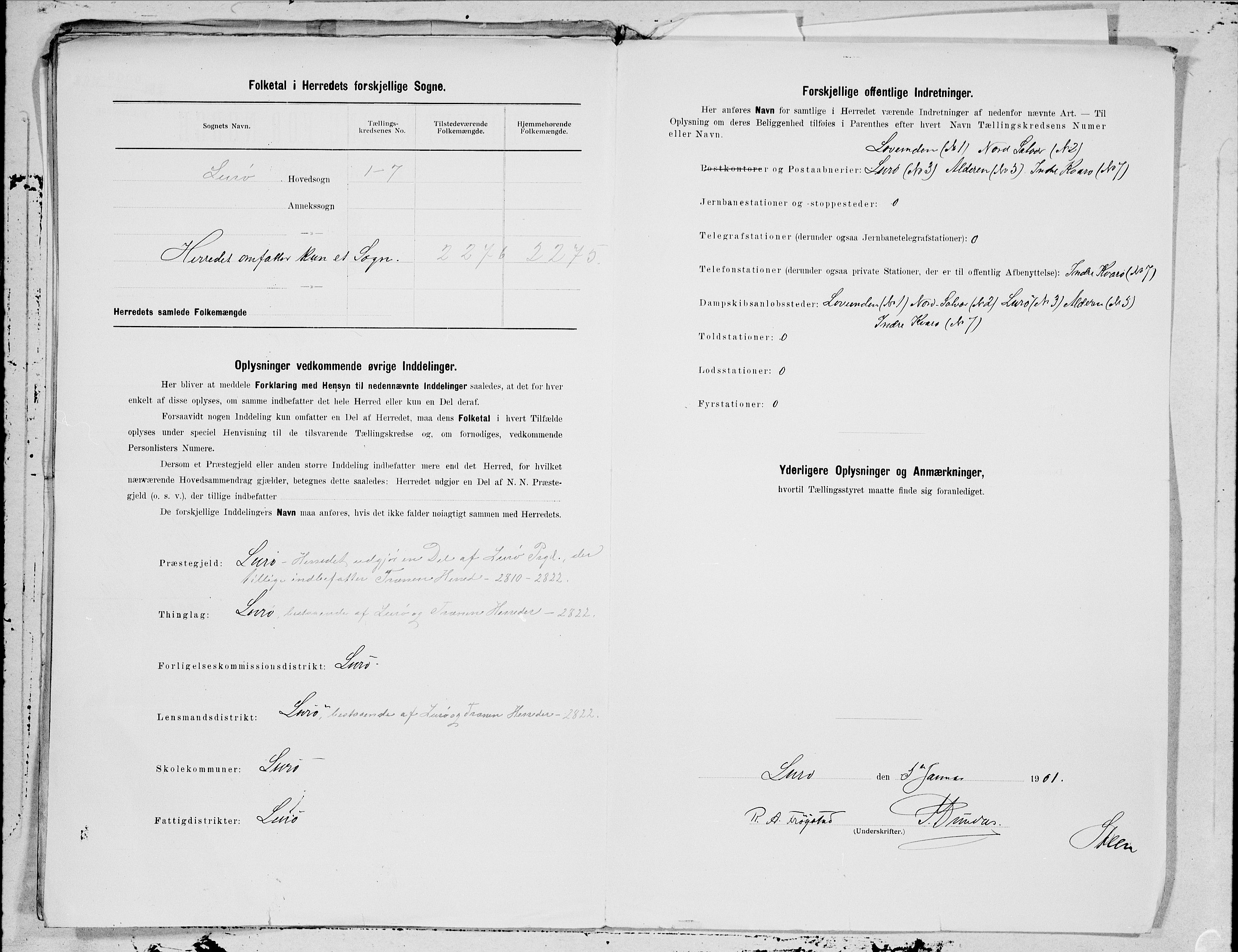 SAT, 1900 census for Lurøy, 1900, p. 17