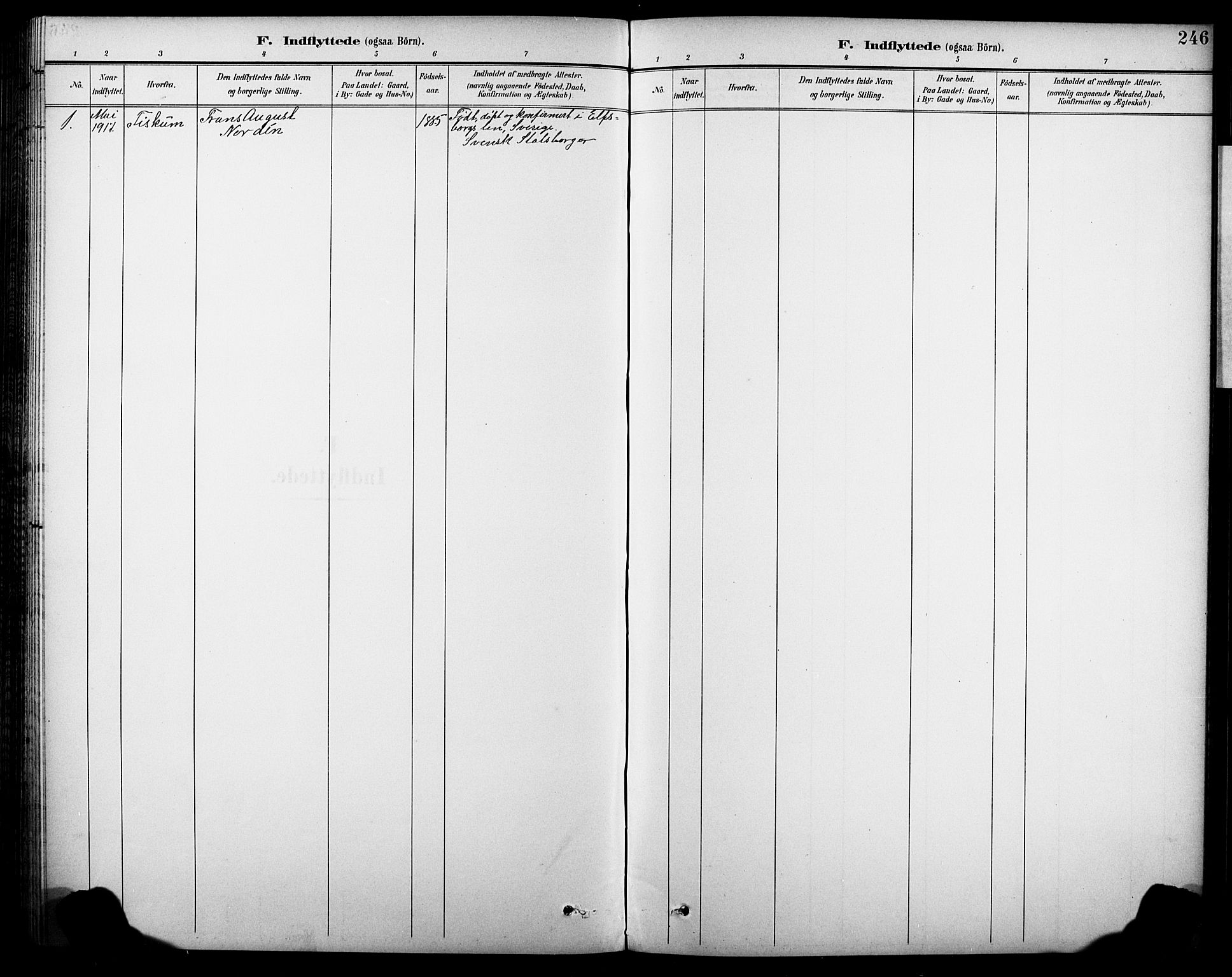 Krødsherad kirkebøker, SAKO/A-19/G/Ga/L0002: Parish register (copy) no. 2, 1894-1918, p. 246