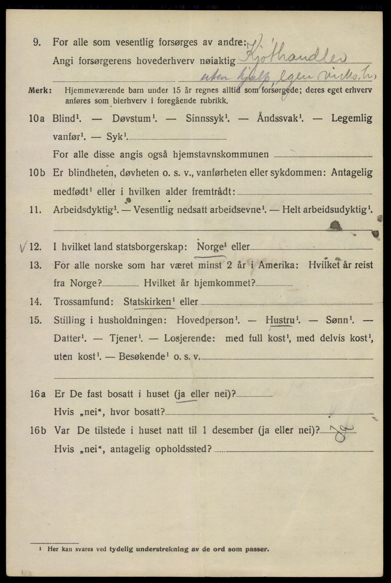 SAO, 1920 census for Kristiania, 1920, p. 522540