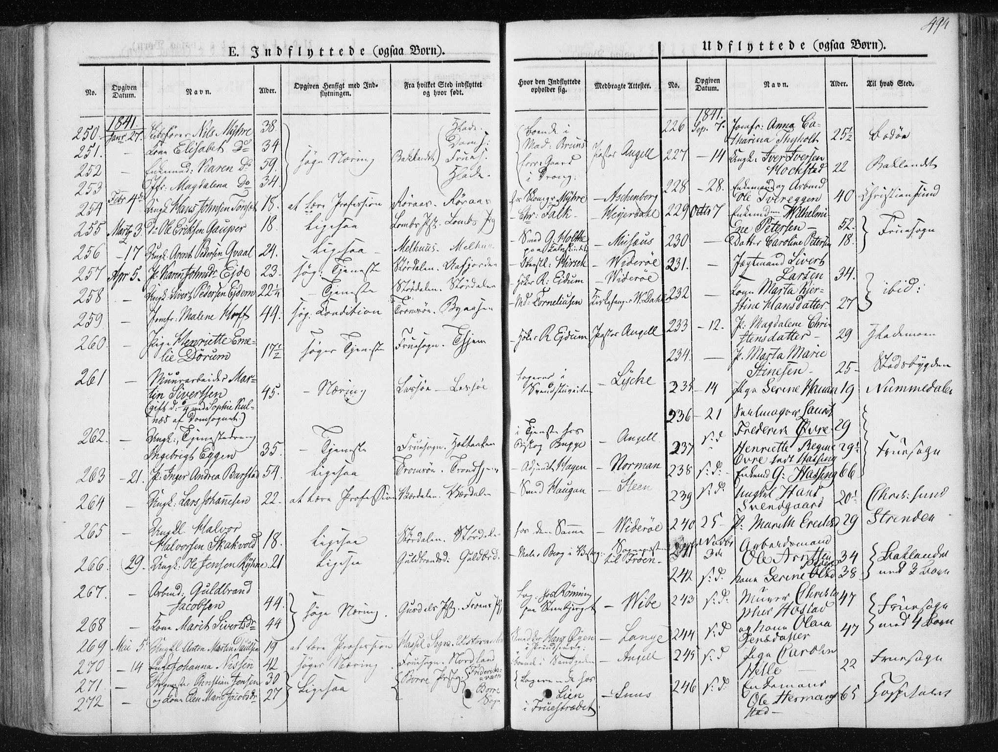 Ministerialprotokoller, klokkerbøker og fødselsregistre - Sør-Trøndelag, SAT/A-1456/601/L0049: Parish register (official) no. 601A17, 1839-1847, p. 494