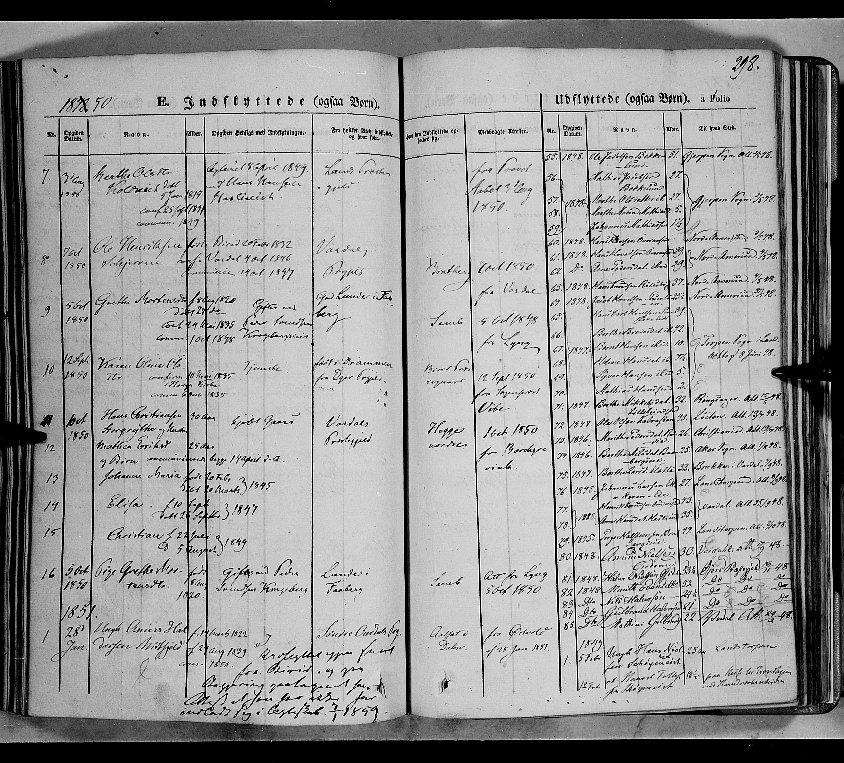 Biri prestekontor, SAH/PREST-096/H/Ha/Haa/L0005: Parish register (official) no. 5, 1843-1854, p. 298