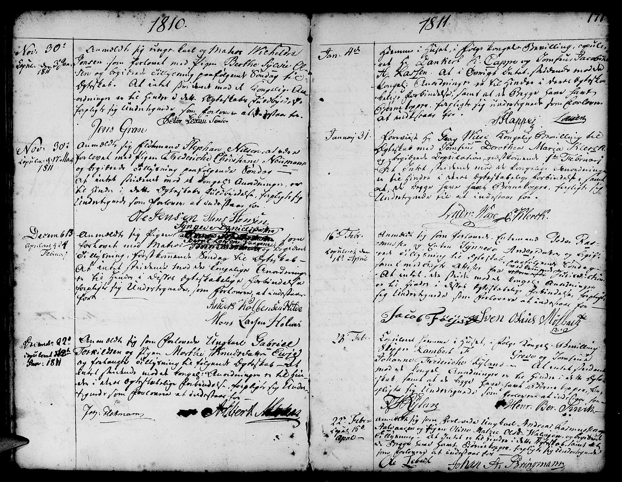 Nykirken Sokneprestembete, SAB/A-77101/H/Haa/L0008: Parish register (official) no. A 8, 1776-1814, p. 171