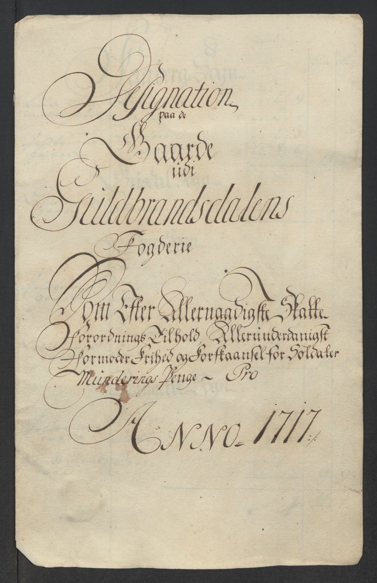 Rentekammeret inntil 1814, Reviderte regnskaper, Fogderegnskap, AV/RA-EA-4092/R17/L1187: Fogderegnskap Gudbrandsdal, 1717, p. 238